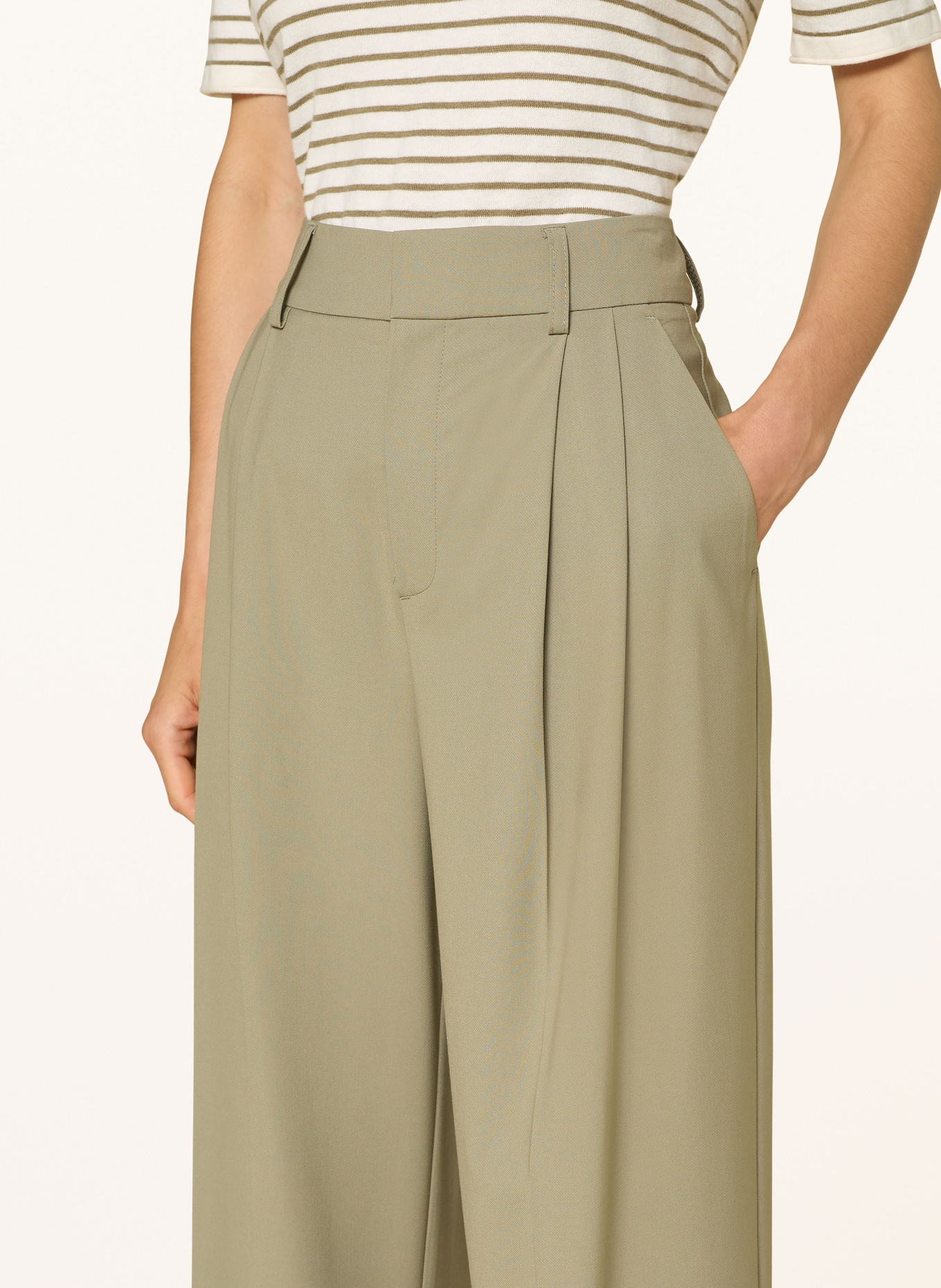 MOS MOSH Trousers MMKAY PIET, Color: LIGHT GREEN (Image 5)