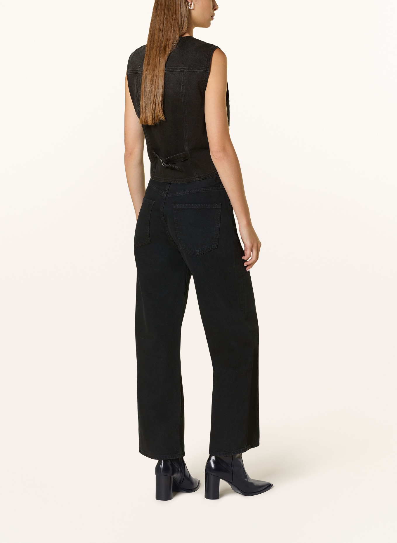MOS MOSH Denim vest MMCIDEN, Color: BLACK (Image 3)