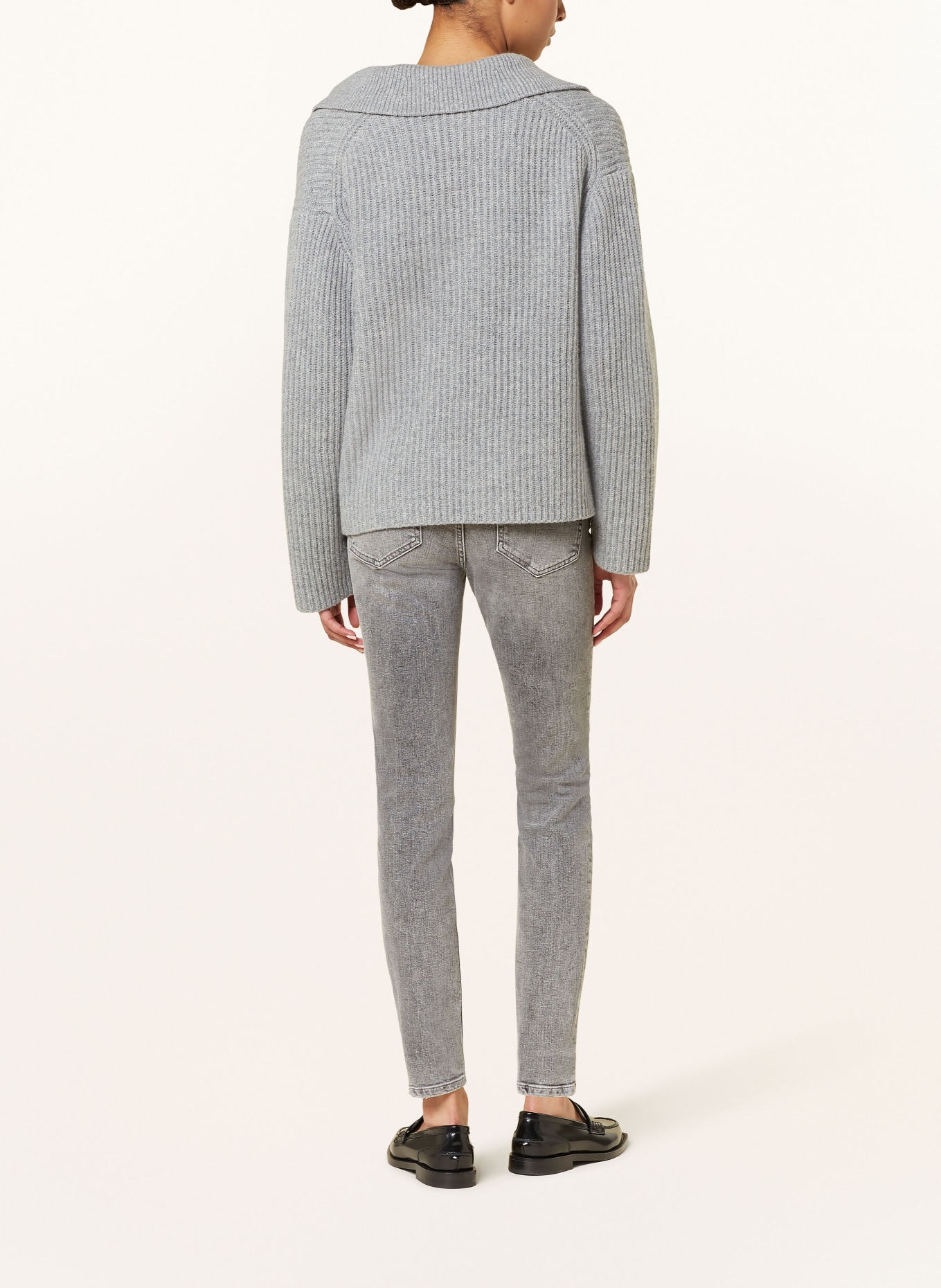 MOS MOSH Skinny džíny MMVICE CHIC: 855 LIGHT GREY