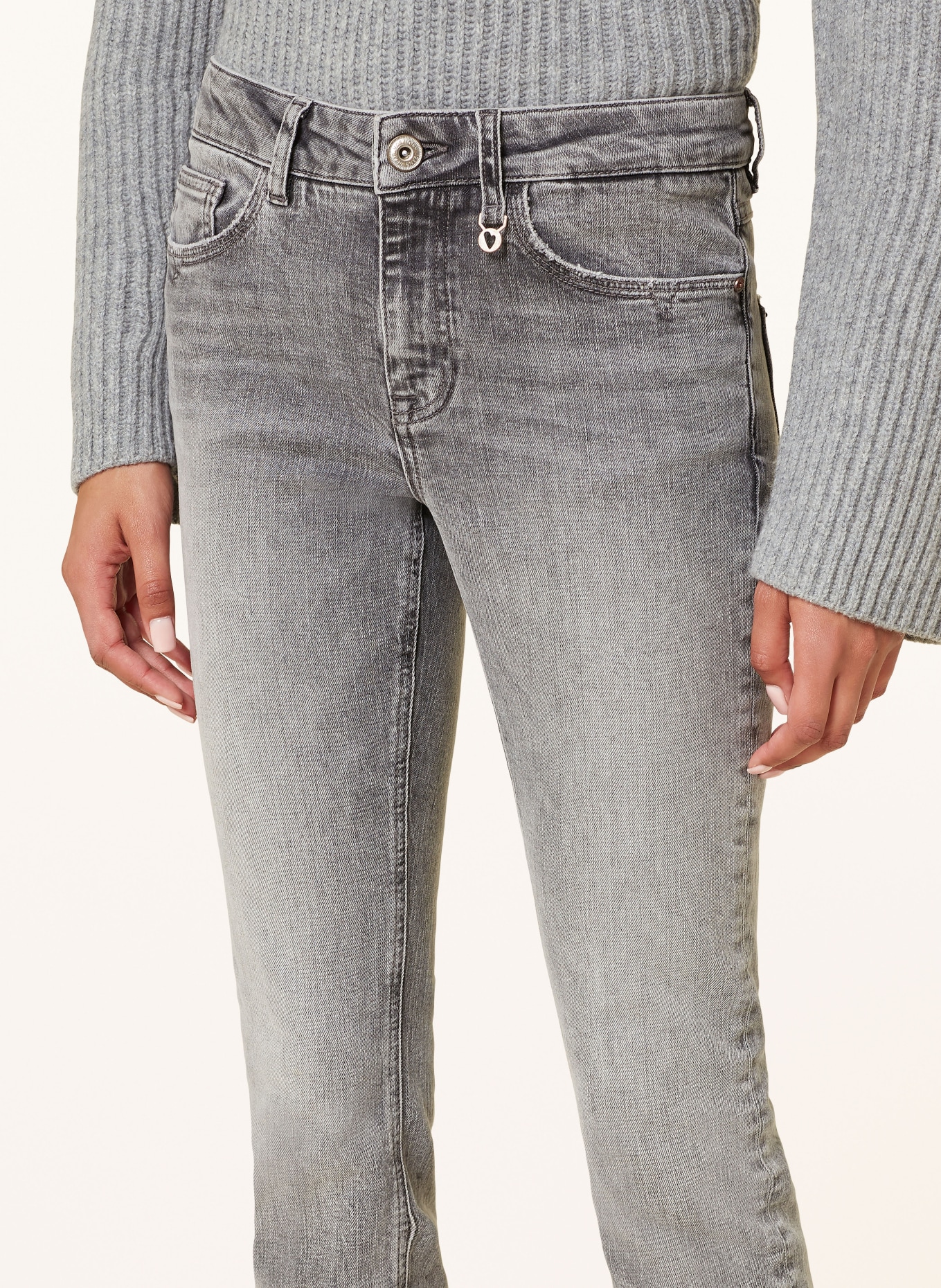 MOS MOSH Skinny džíny MMVICE CHIC: 855 LIGHT GREY