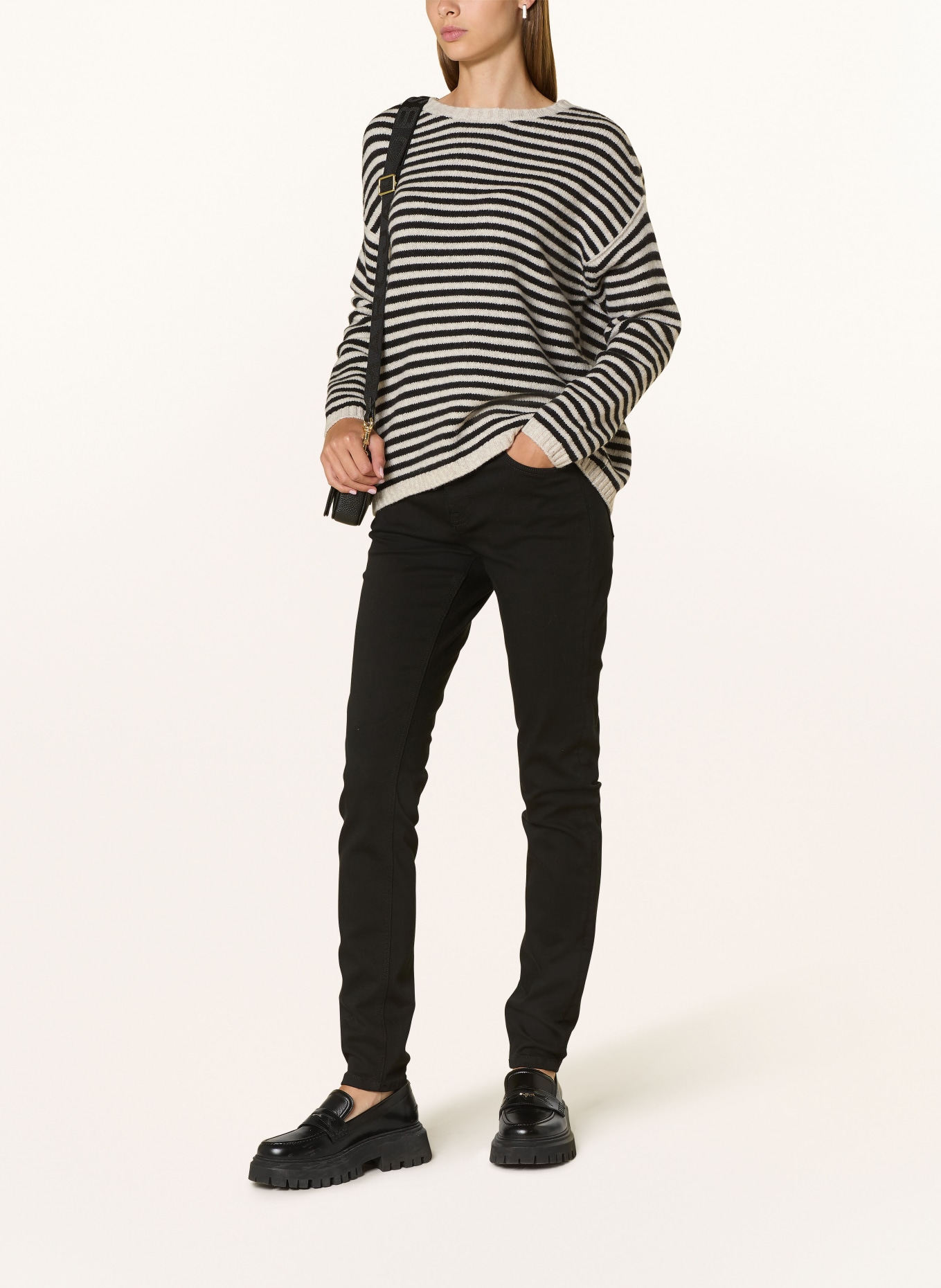 MOS MOSH Skinny print jeans MMVICE: 801 BLACK