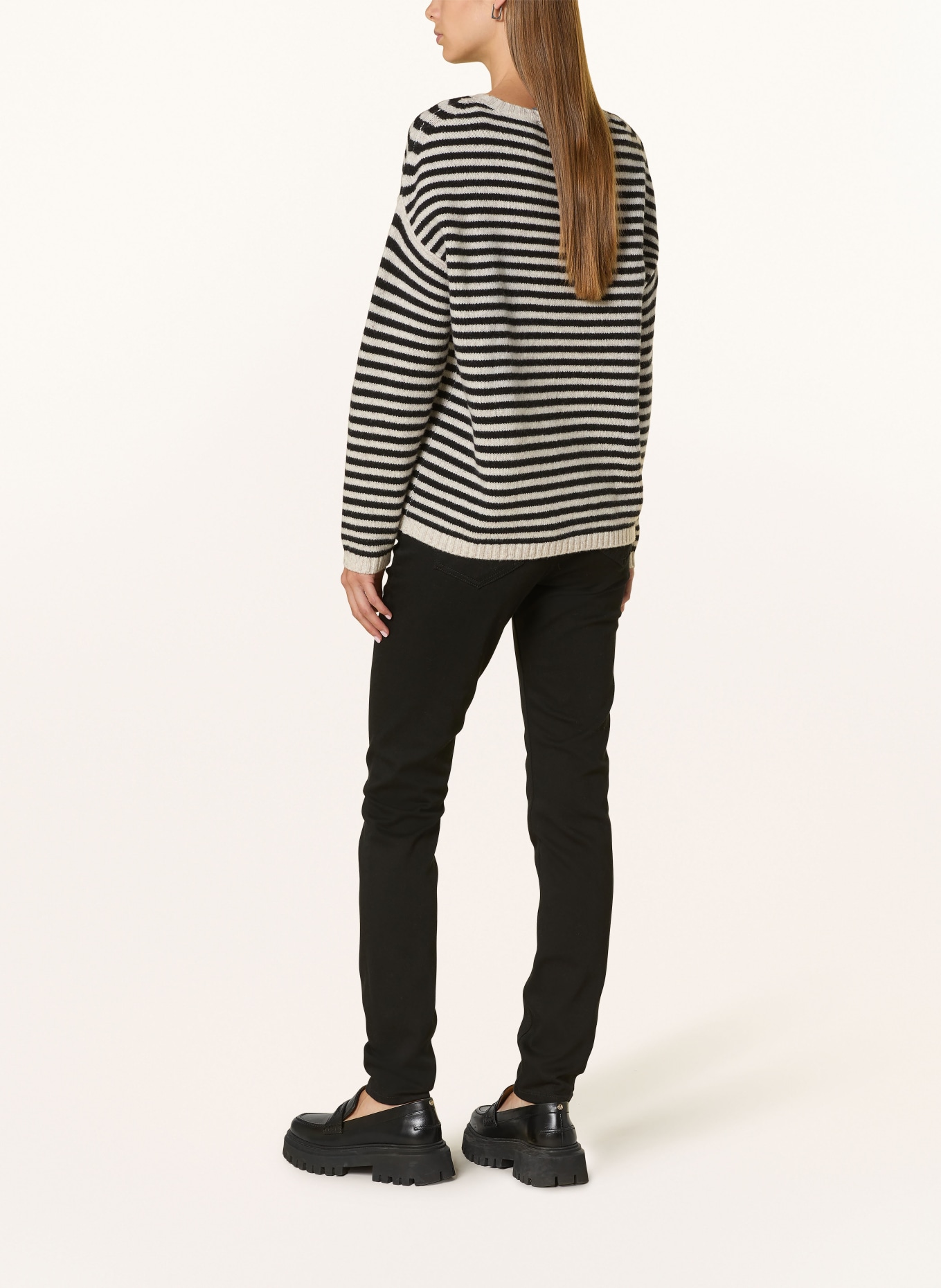 MOS MOSH Skinny print jeans MMVICE: 801 BLACK