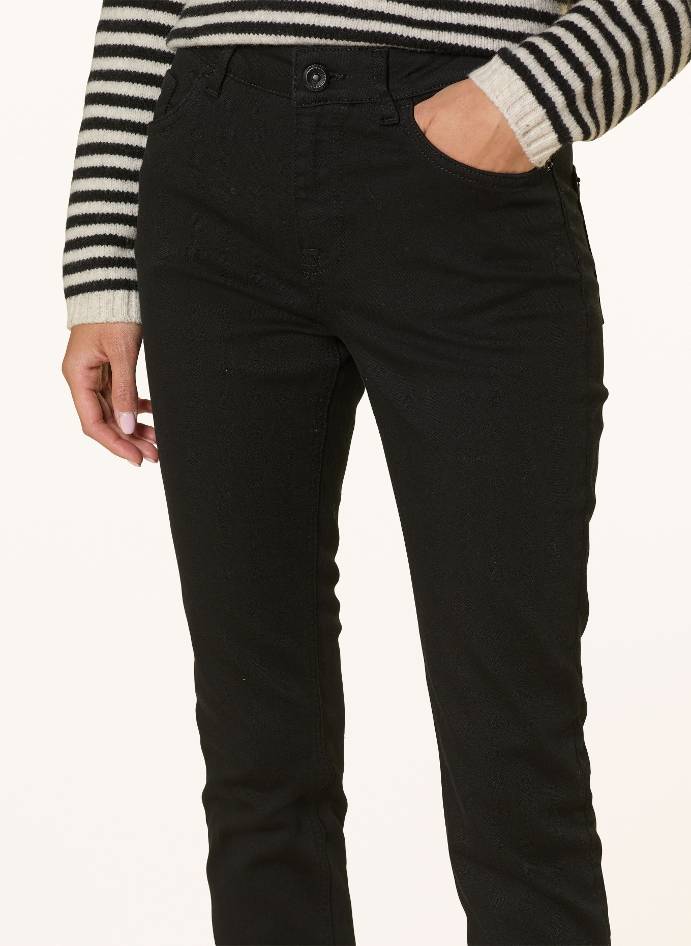 MOS MOSH Skinny print jeans MMVICE: 801 BLACK