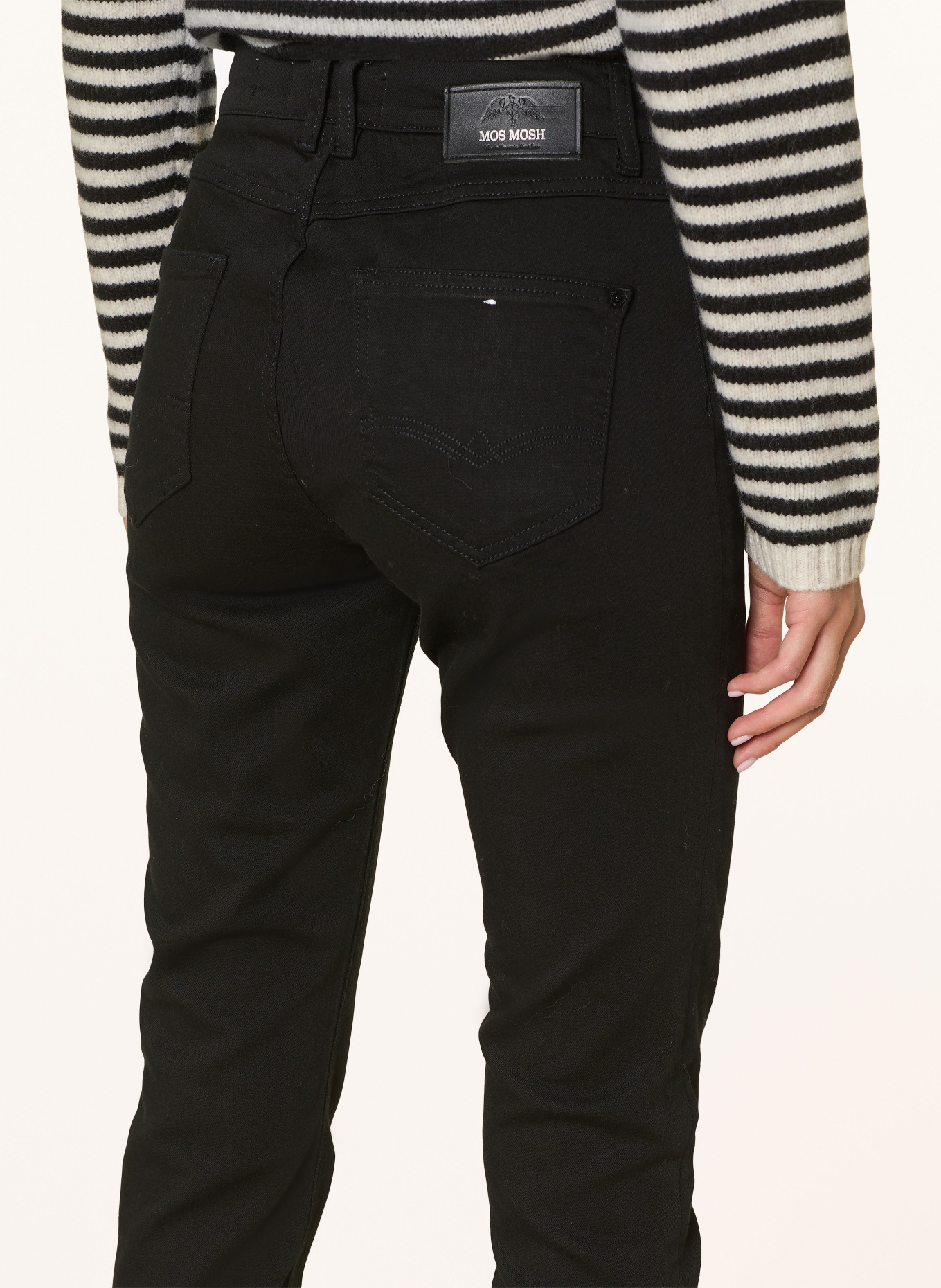 MOS MOSH Skinny print jeans MMVICE: 801 BLACK