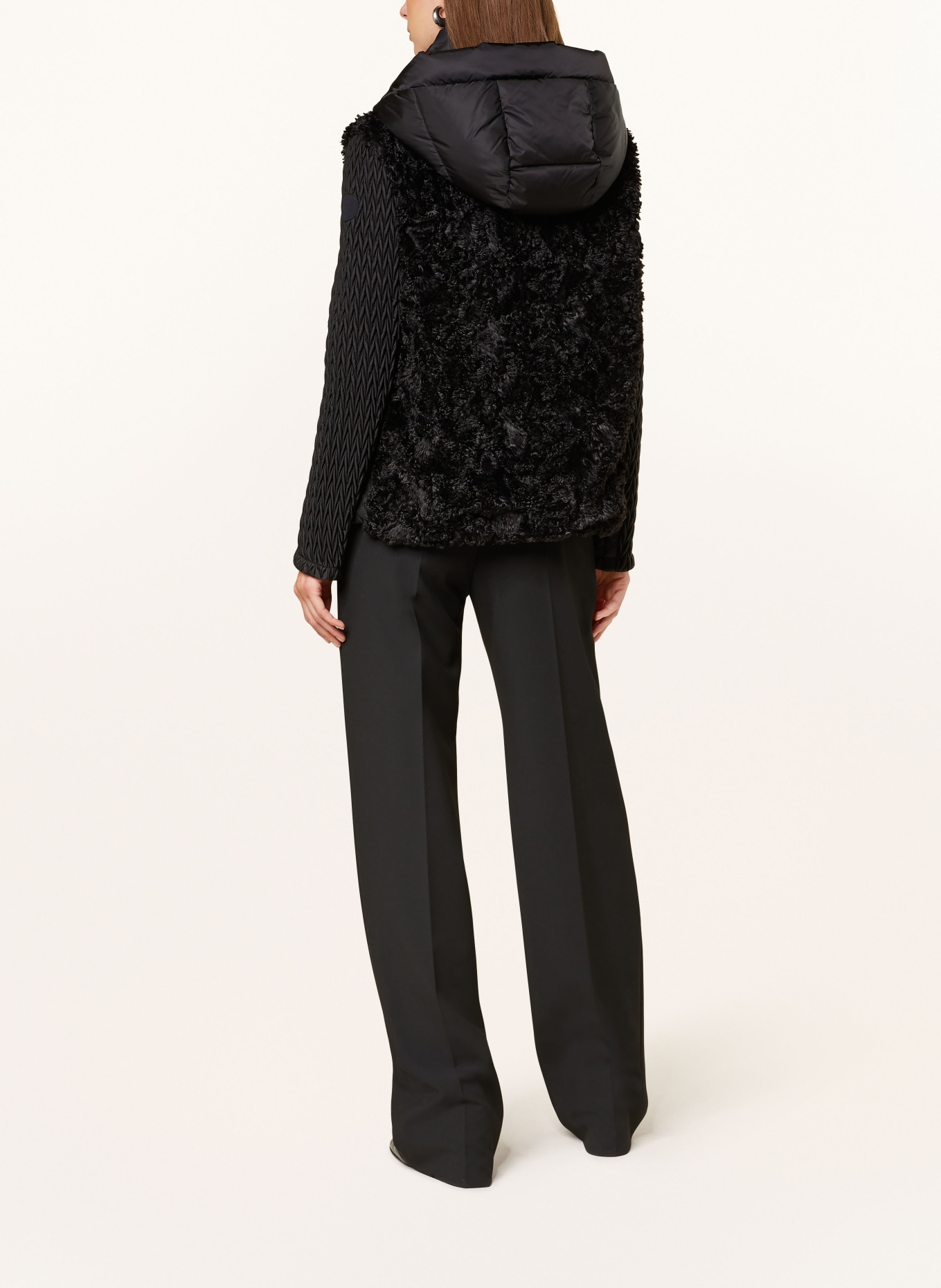 MILESTONE Jacke MSCOLIBRI mit Kunstfell: SCHWARZ