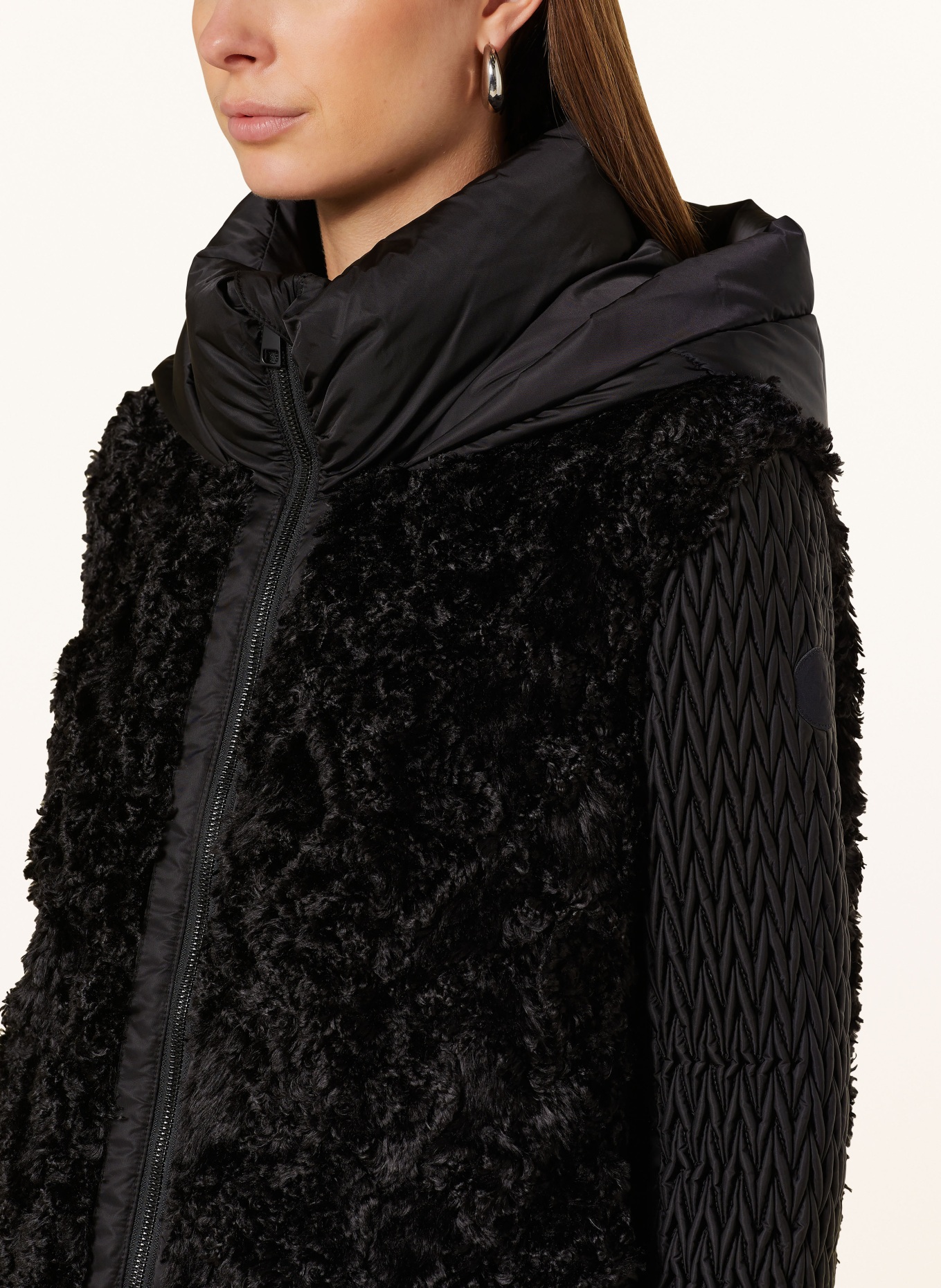 MILESTONE Jacke MSCOLIBRI mit Kunstfell: SCHWARZ