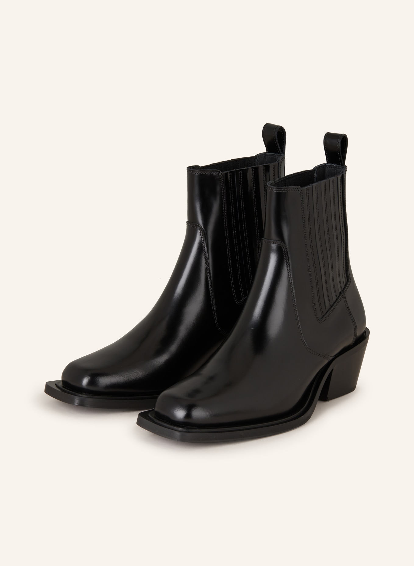 Black ankle boots cowboy store