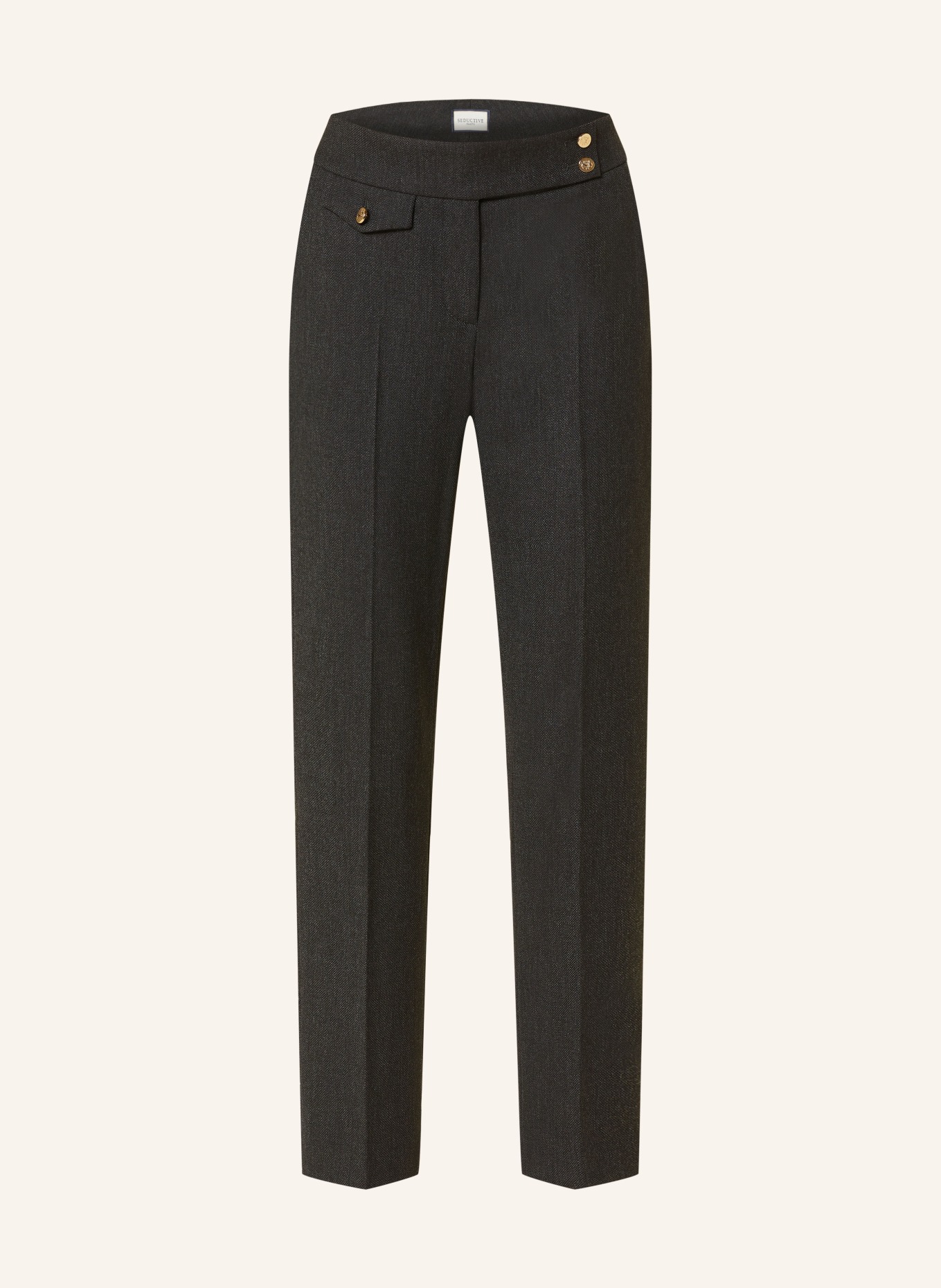 SEDUCTIVE Bootcut-Hose INEZ, Farbe: DUNKELGRAU/ SCHWARZ (Bild 1)