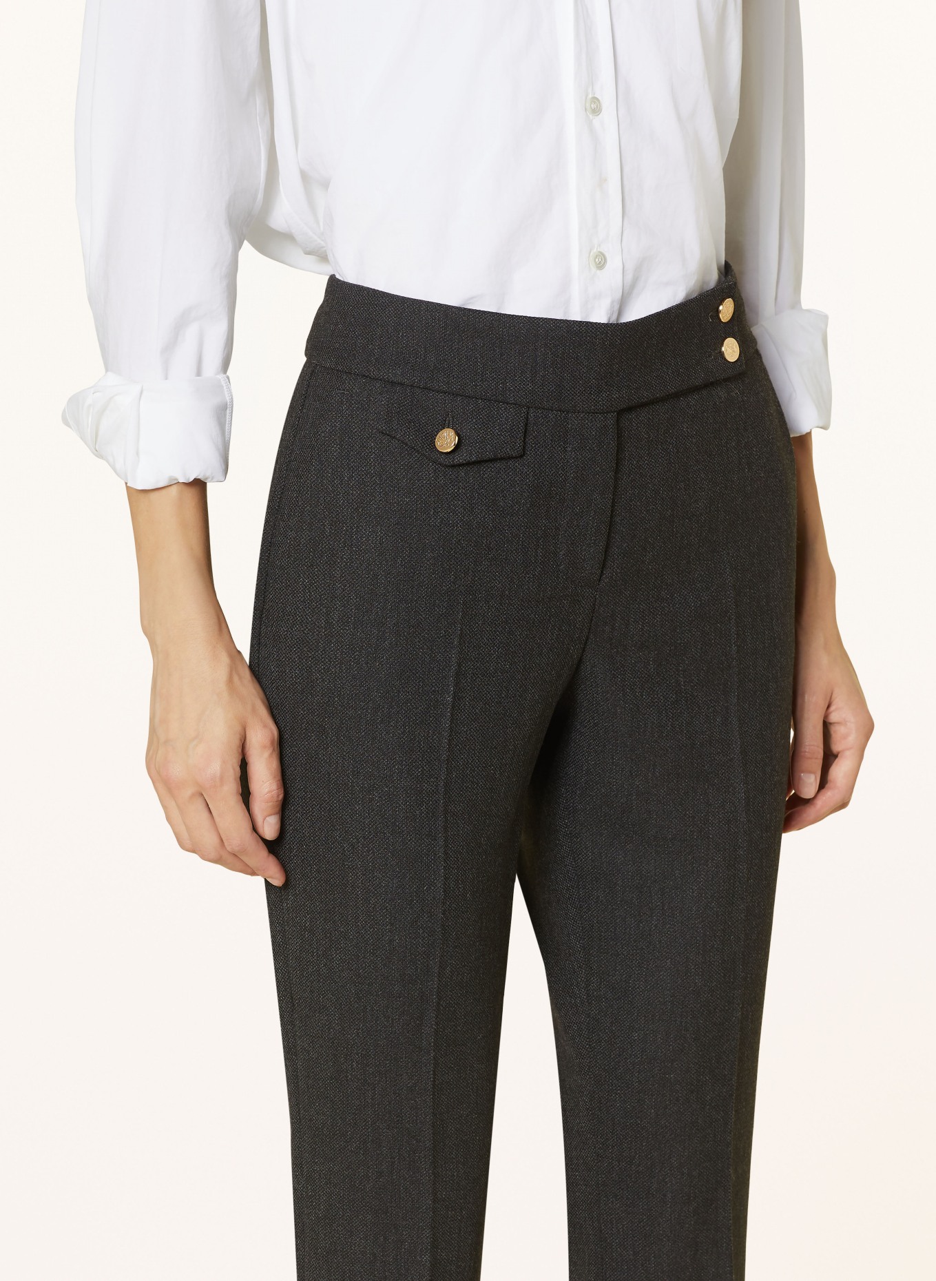 SEDUCTIVE Bootcut-Hose INEZ, Farbe: DUNKELGRAU/ SCHWARZ (Bild 5)