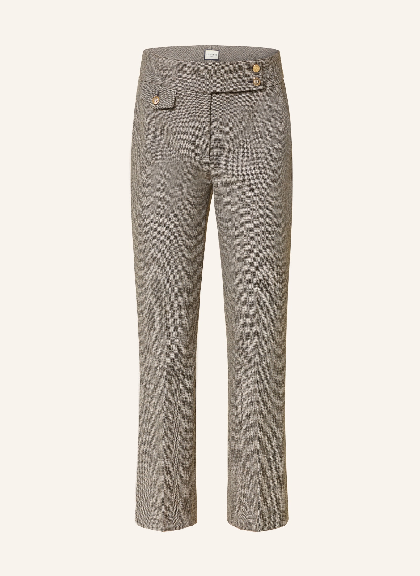 SEDUCTIVE Bootcut trousers INEZ, Color: GRAY (Image 1)