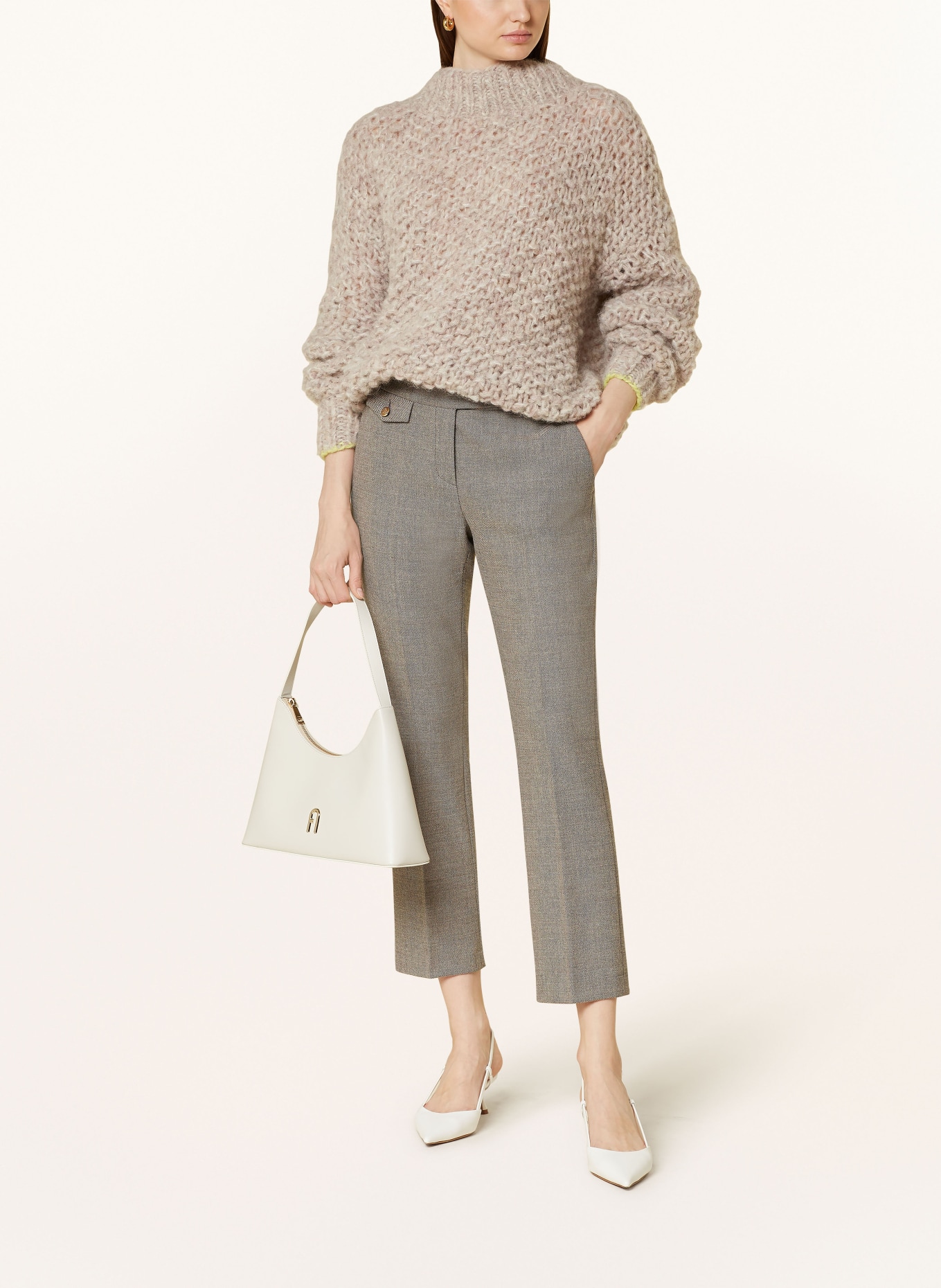 SEDUCTIVE Bootcut trousers INEZ, Color: GRAY (Image 2)