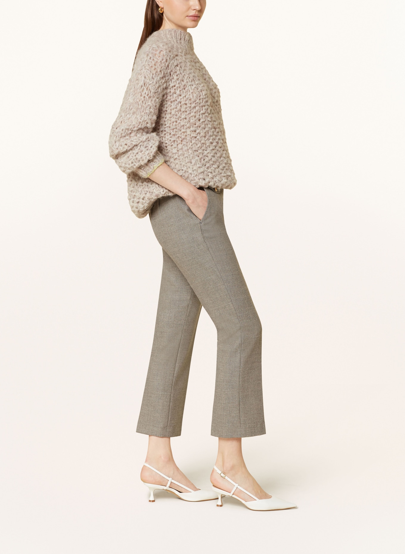 SEDUCTIVE Bootcut trousers INEZ, Color: GRAY (Image 4)