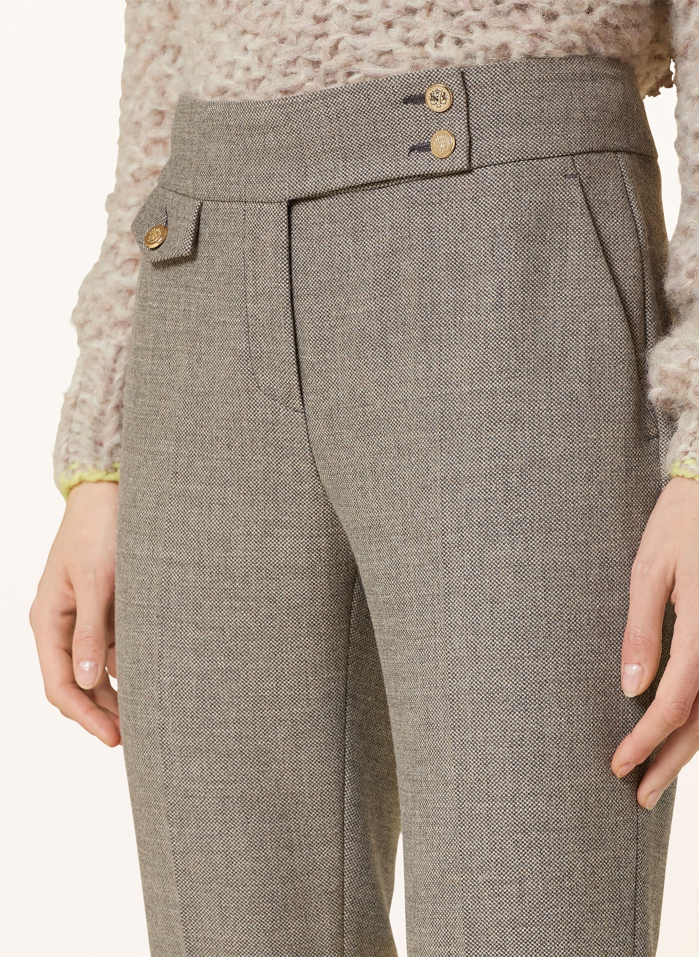 SEDUCTIVE Bootcut trousers INEZ, Color: GRAY (Image 5)