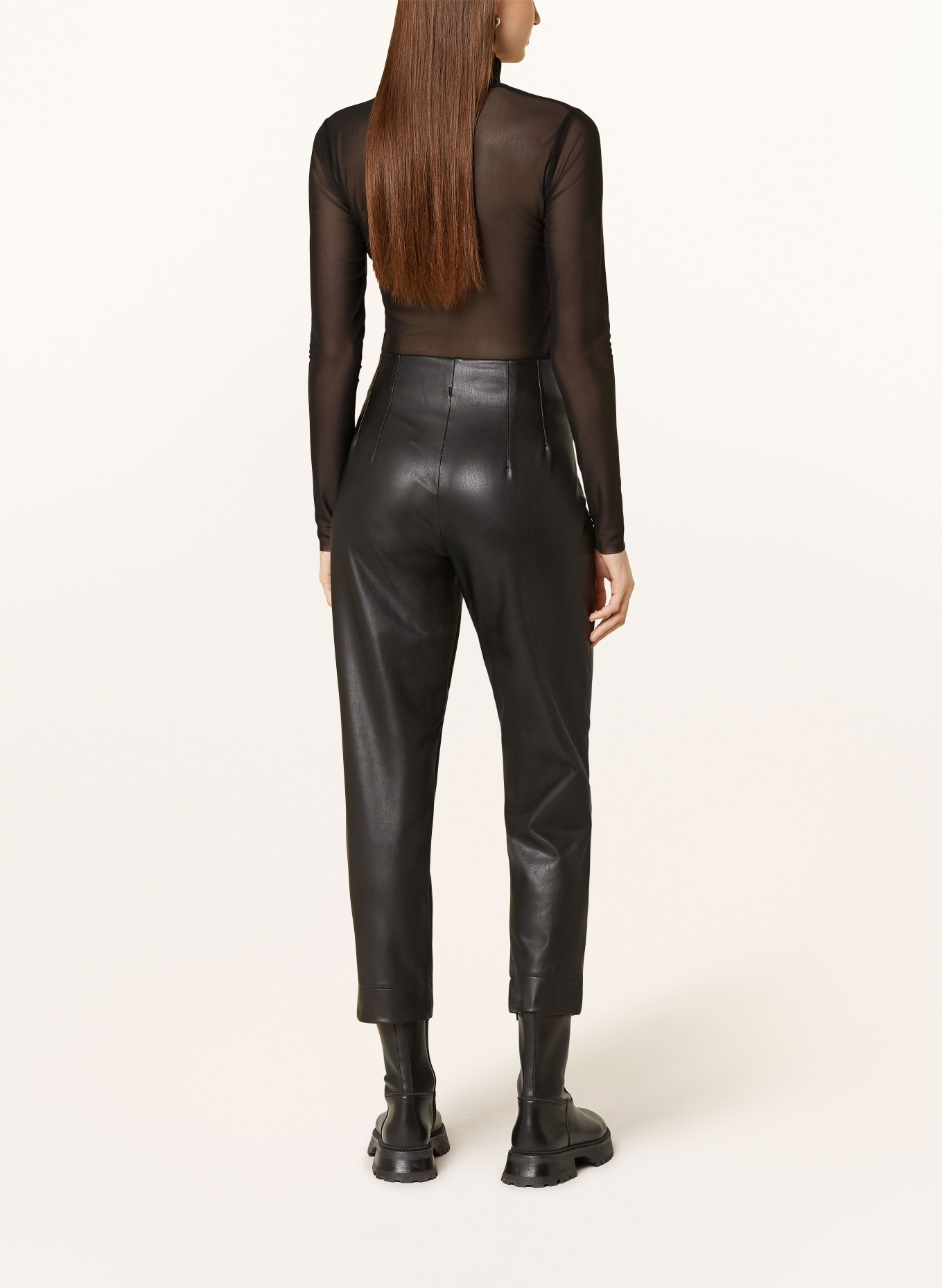 RAFFAELLO ROSSI 7/8-Hose ROLA O in Lederoptik: SCHWARZ