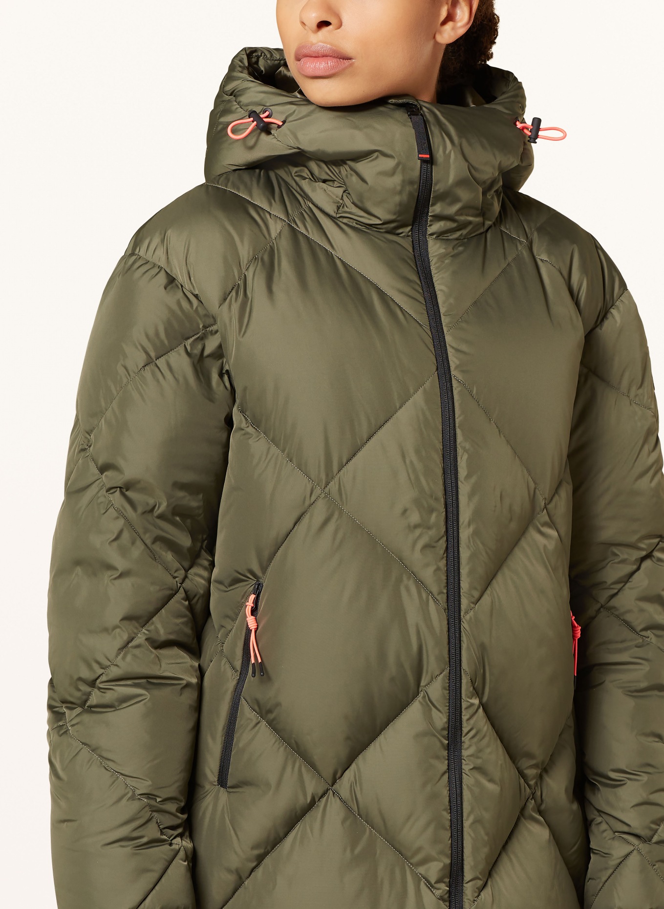 FIRE+ICE Steppmantel BETH-D in dunkelgrün