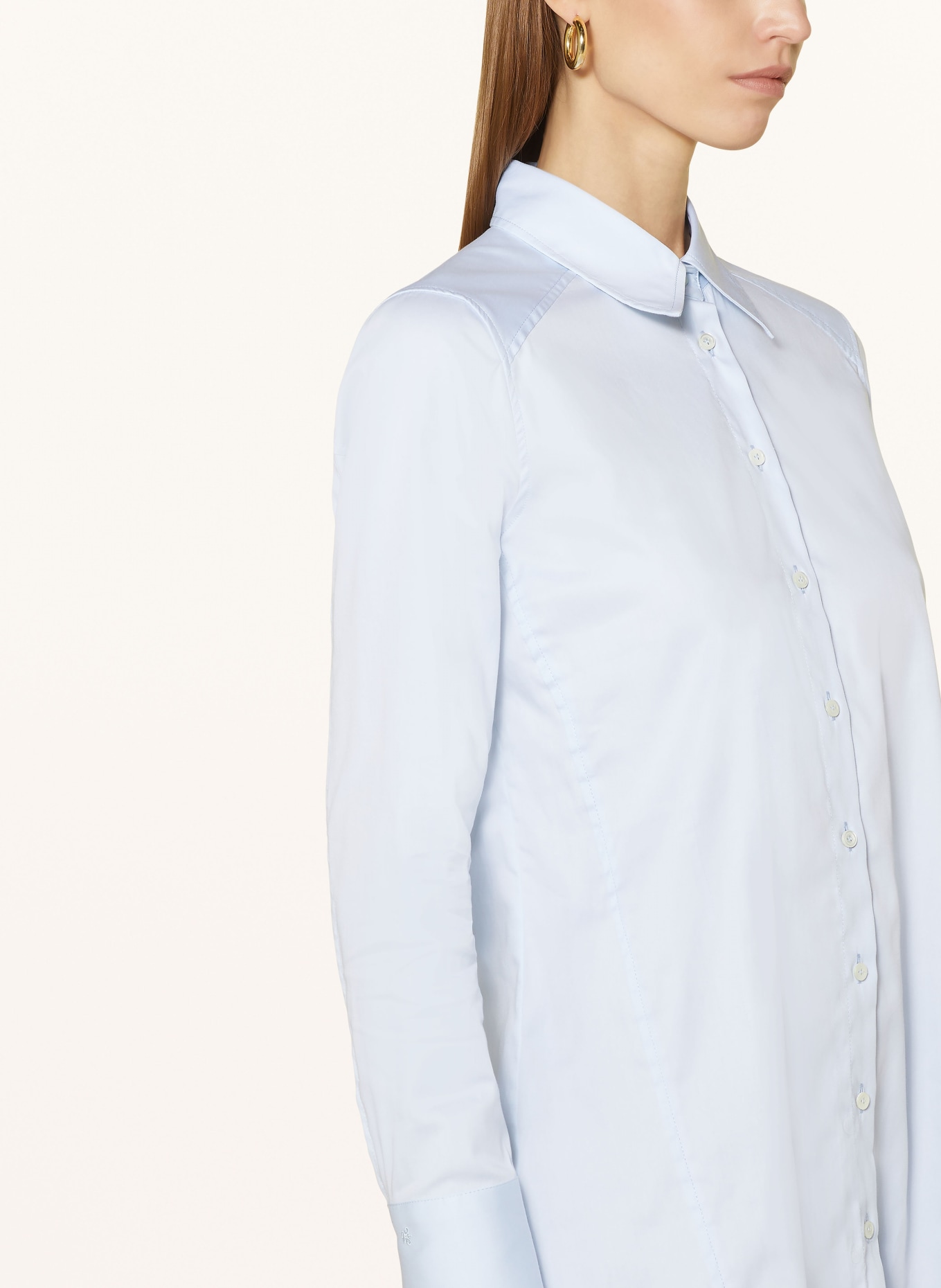 van Laack Shirt blouse BLUMIS, Color: LIGHT BLUE (Image 4)