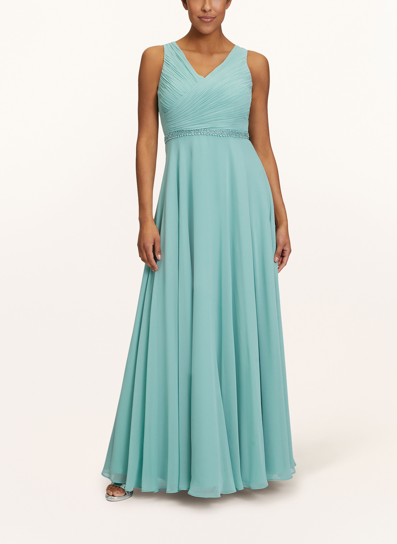 Vera Mont Abendkleid mit Schmuckperlen: MINT