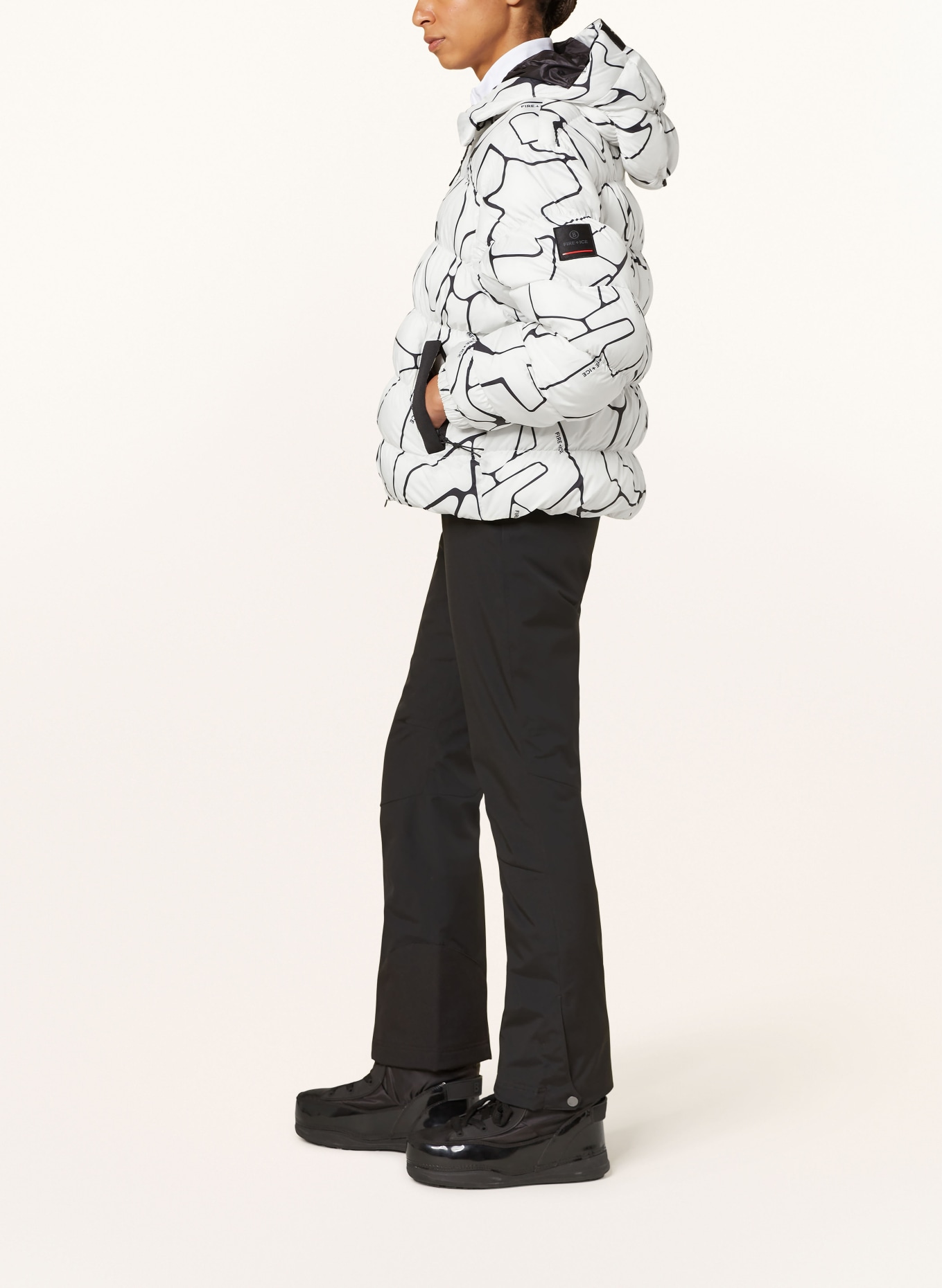 FIRE+ICE Ski jacket ROMY: WHITE / BLACK