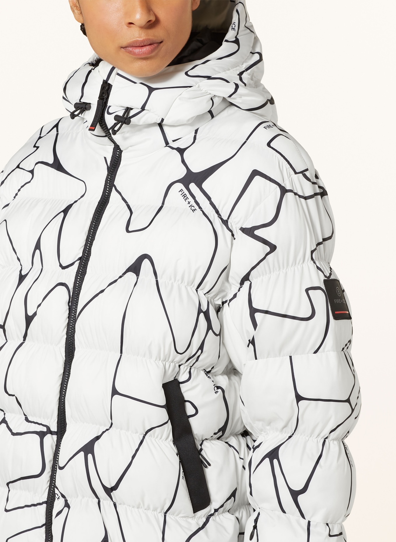 FIRE+ICE Ski jacket ROMY: WHITE / BLACK