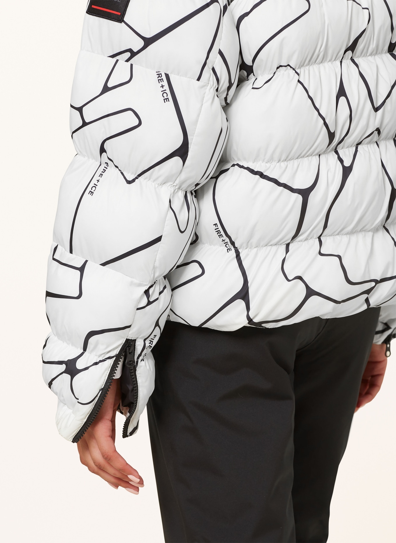 FIRE+ICE Ski jacket ROMY: WHITE / BLACK