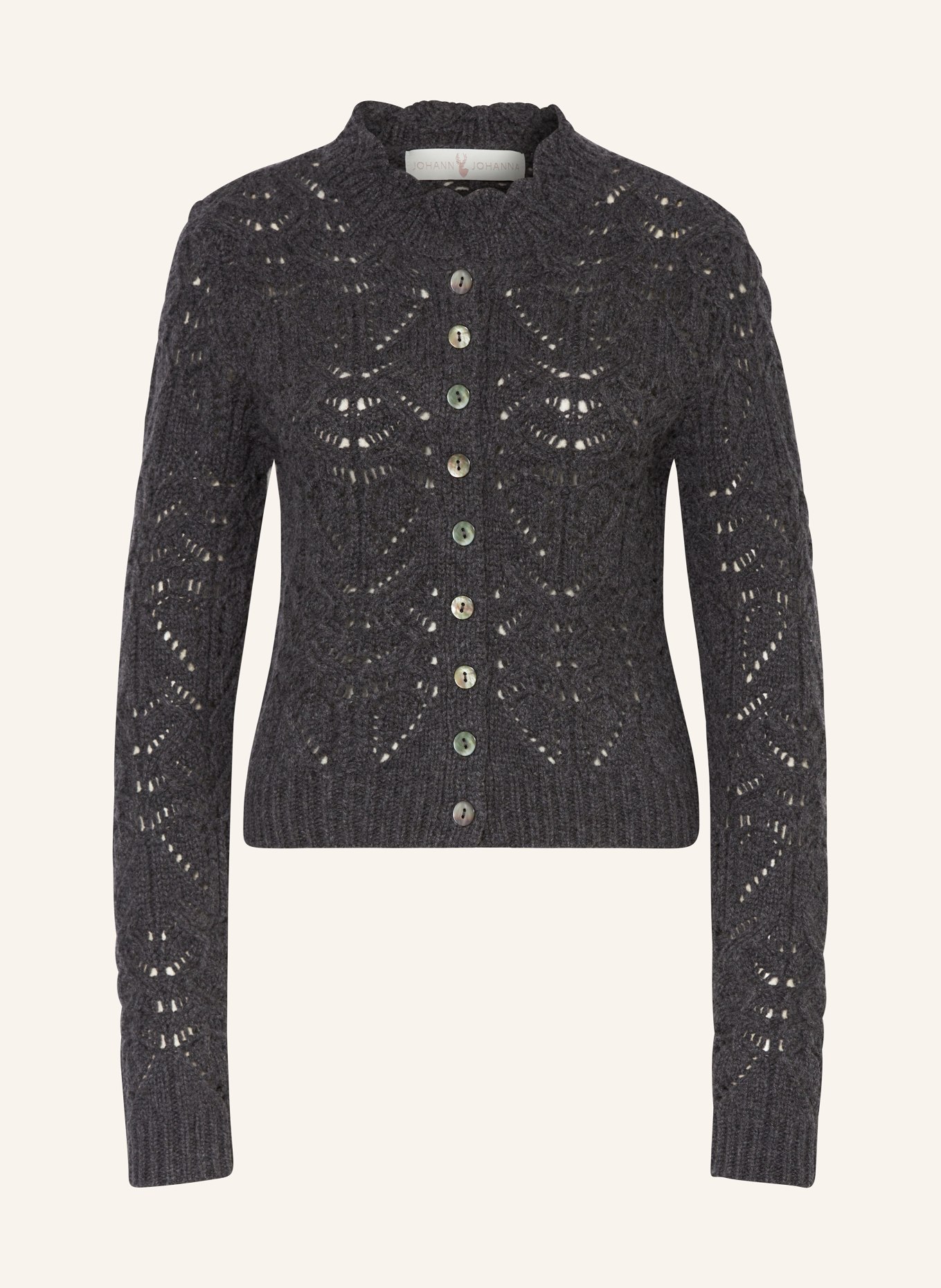 Johann & Johanna Knit cardigan: DARK GRAY