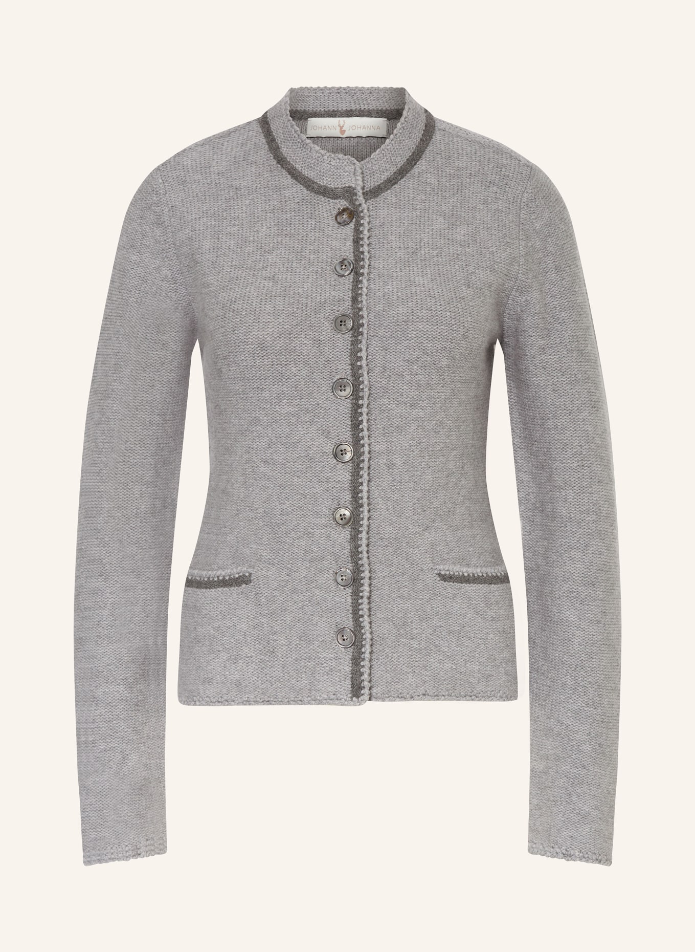 Johann & Johanna Knit cardigan: GRAU MELANGE