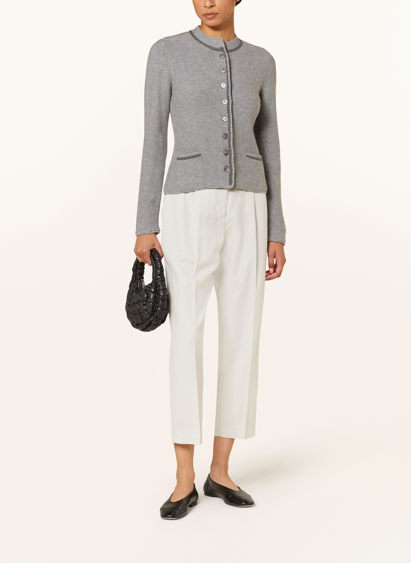 Johann & Johanna Knit cardigan: GRAU MELANGE