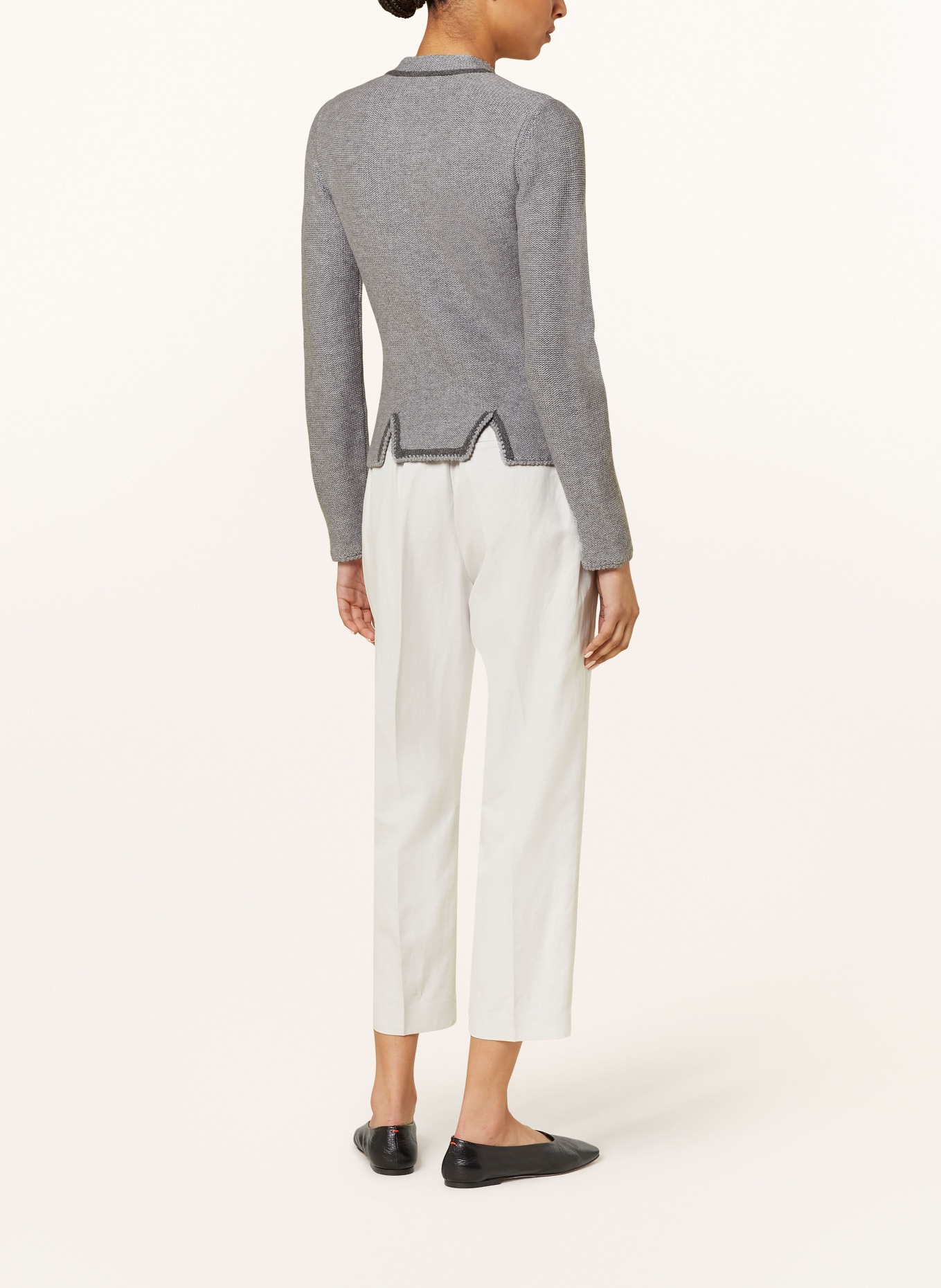 Johann & Johanna Knit cardigan: GRAU MELANGE