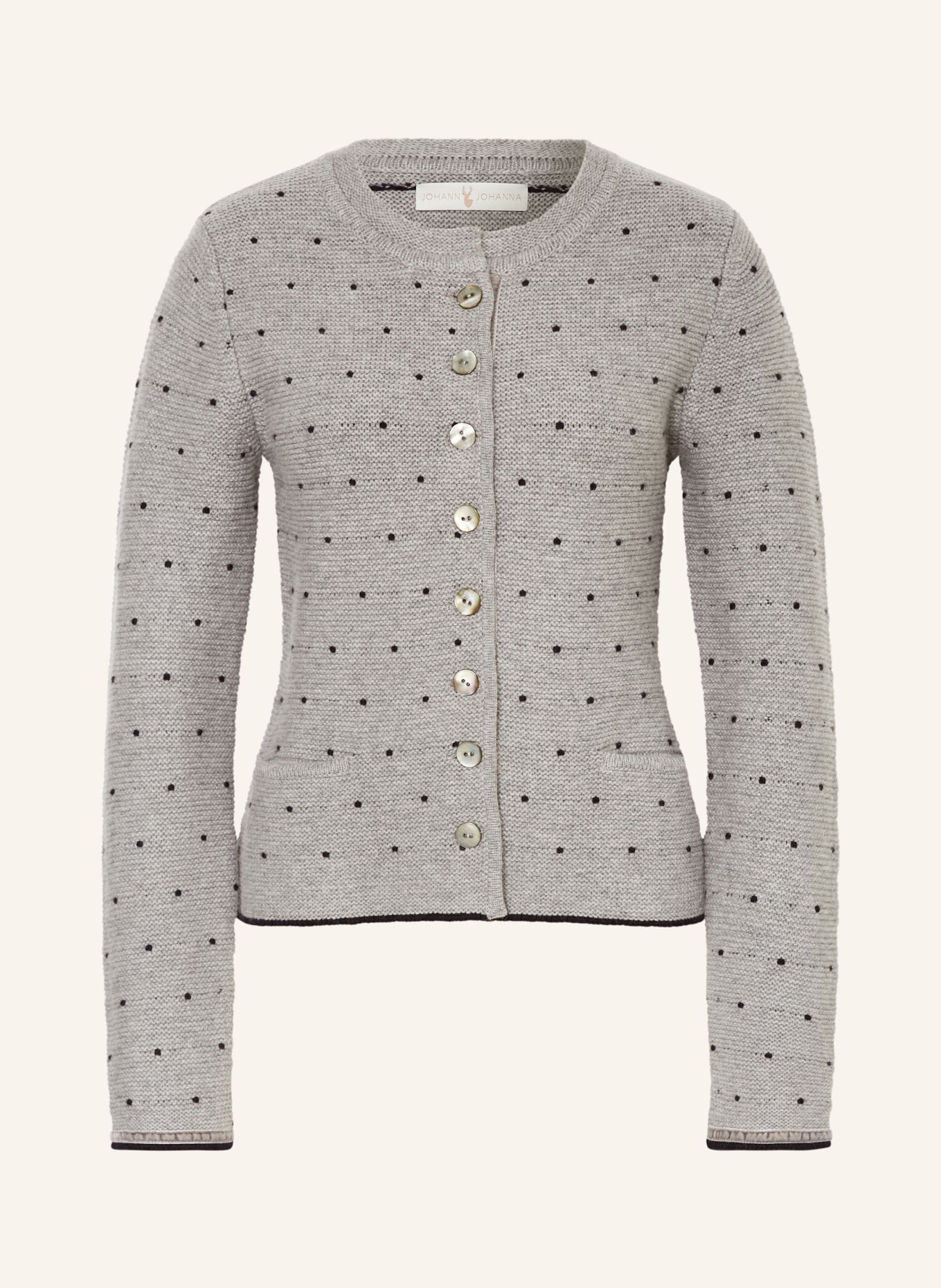 Johann & Johanna Knit cardigan: GRAU MELANGE