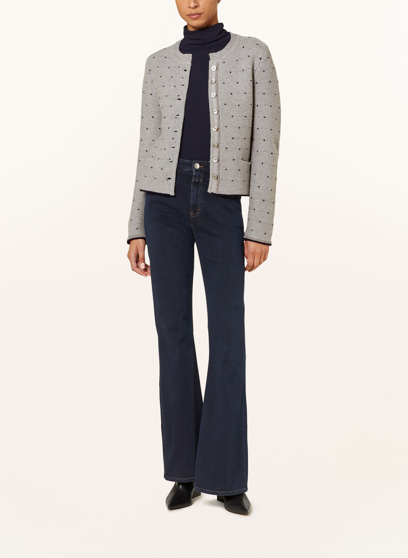 Johann & Johanna Knit cardigan: GRAU MELANGE