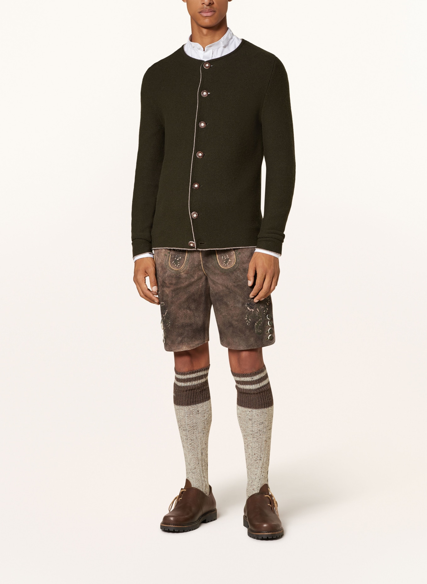 Johann & Johanna Knit cardigan: OLIVE