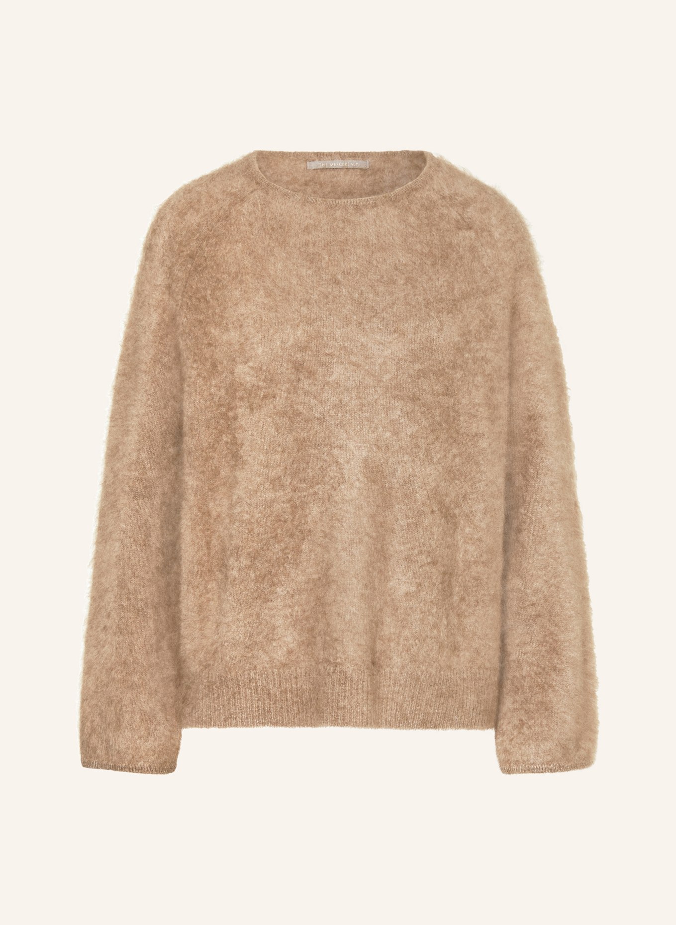 (THE MERCER) N.Y. Cropped sweater made of cashmere, Color: BEIGE (Image 1)