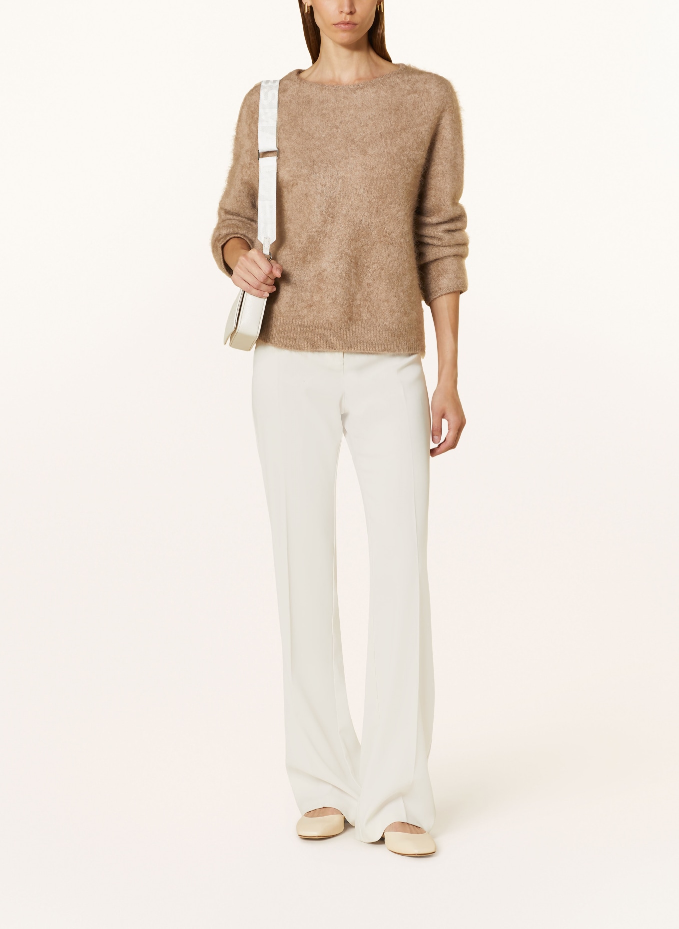 (THE MERCER) N.Y. Cropped sweater made of cashmere, Color: BEIGE (Image 2)
