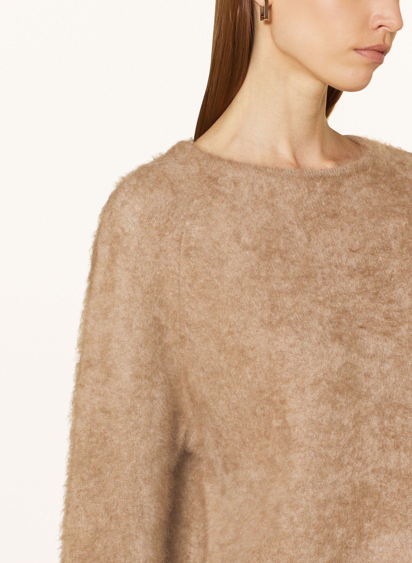 (THE MERCER) N.Y. Cropped sweater made of cashmere, Color: BEIGE (Image 4)