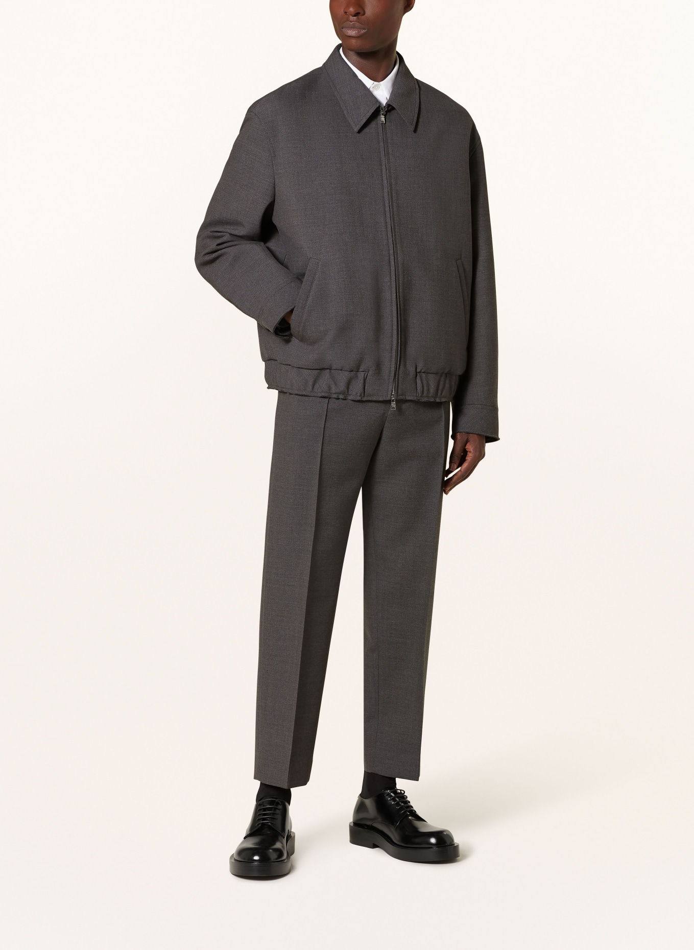 LANVIN Trousers regular fit, Color: DARK GRAY (Image 2)