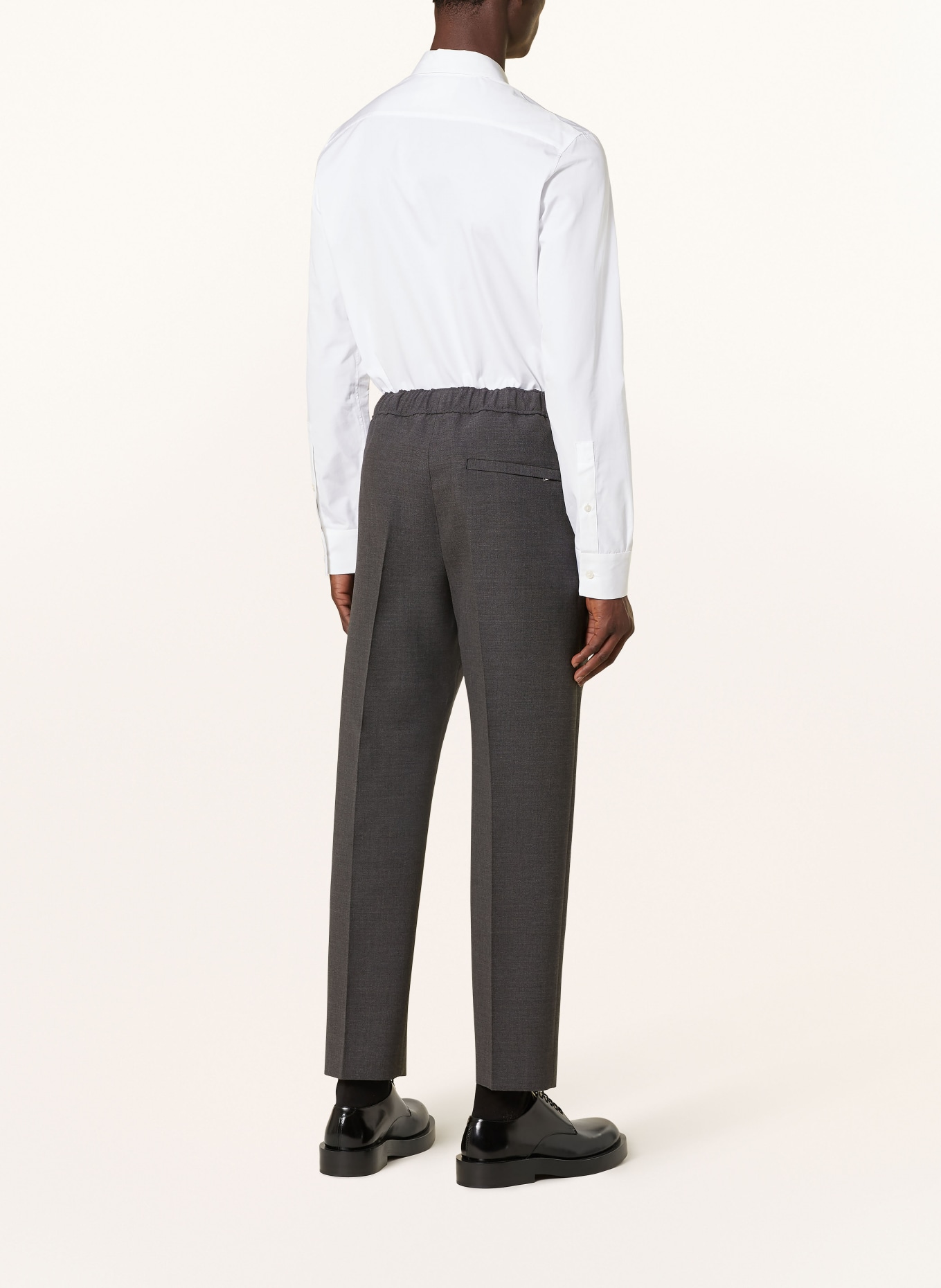 LANVIN Trousers regular fit, Color: DARK GRAY (Image 3)