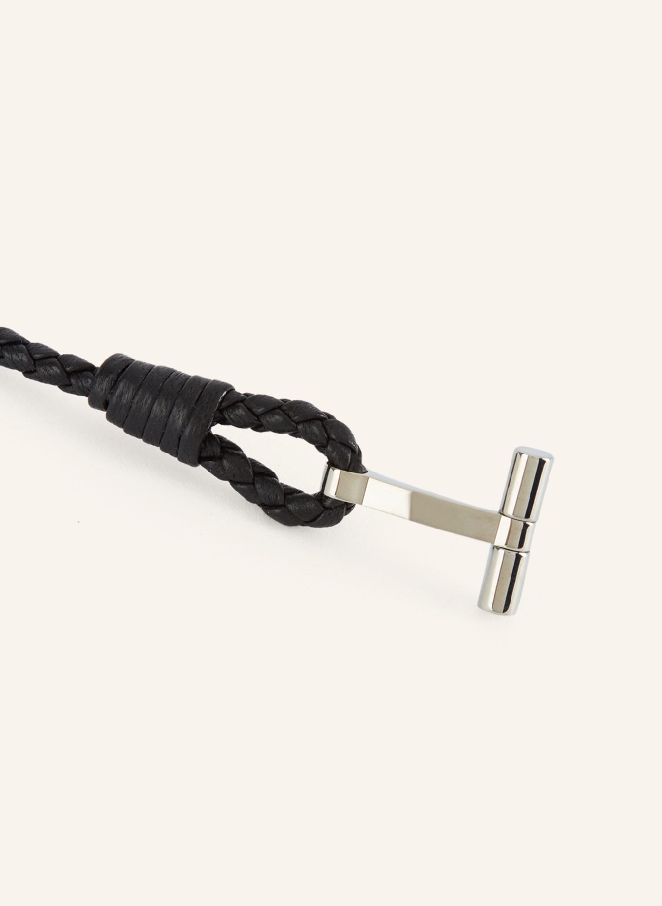 TOM FORD Bransoletka skórzana: CZARNY