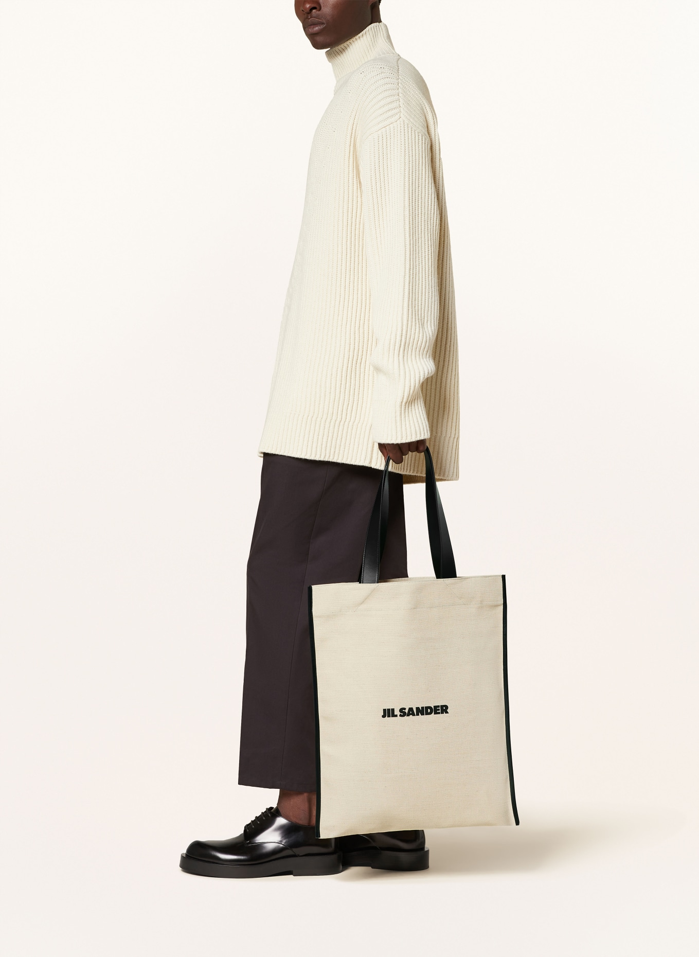 JIL SANDER Torba shopper, Kolor: KREMOWY (Obrazek 5)