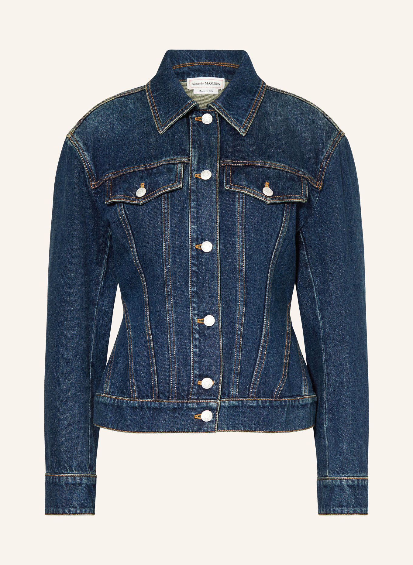 McQUEEN Jeansjacke: DUNKELBLAU