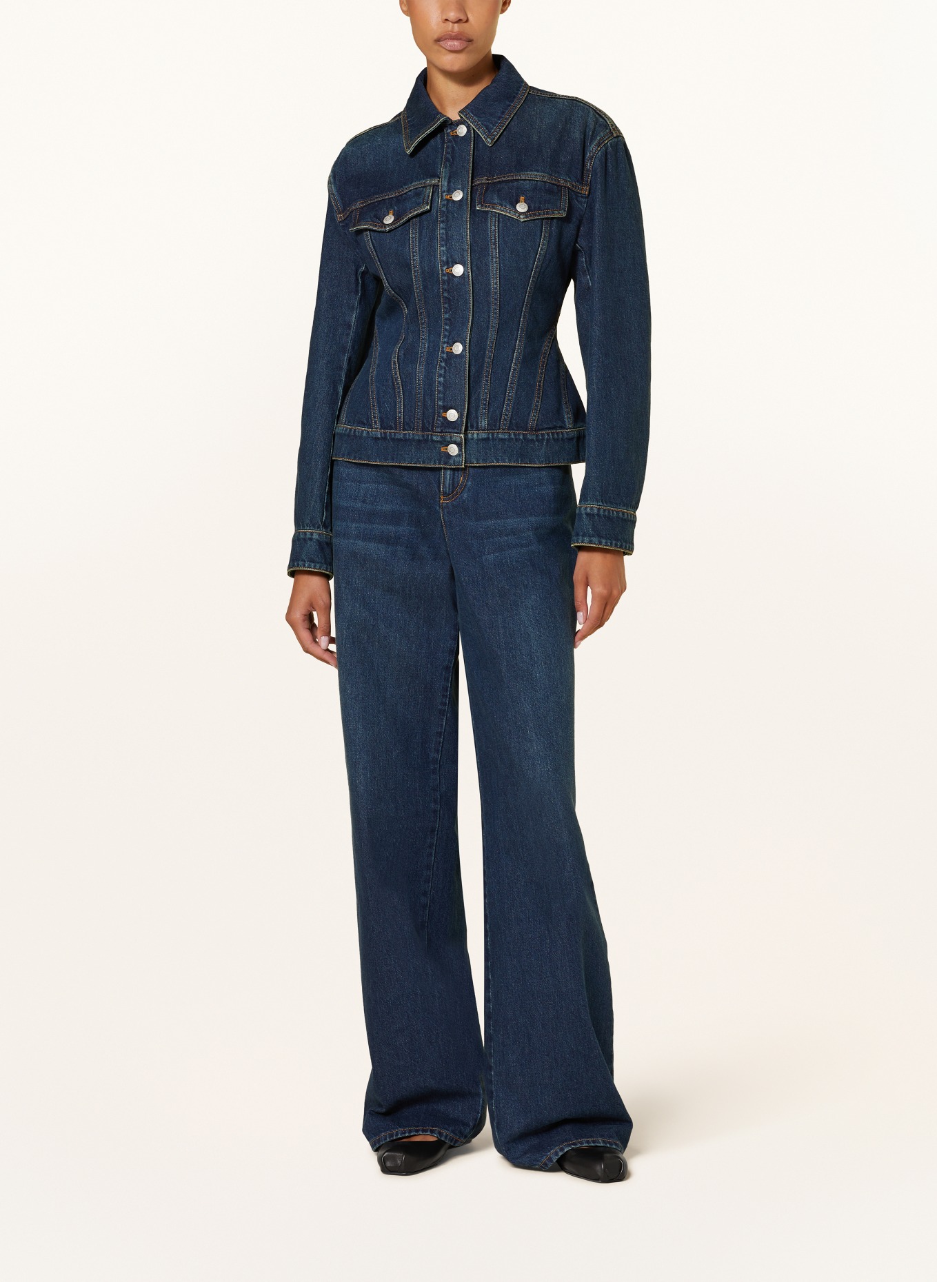 McQUEEN Jeansjacke: DUNKELBLAU