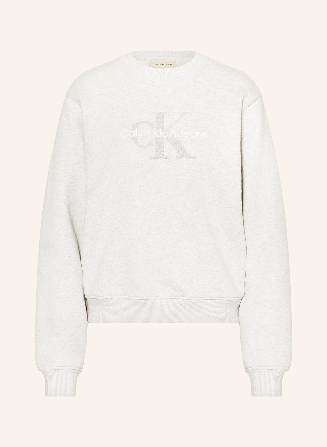 Womens white calvin klein sweatshirt clearance