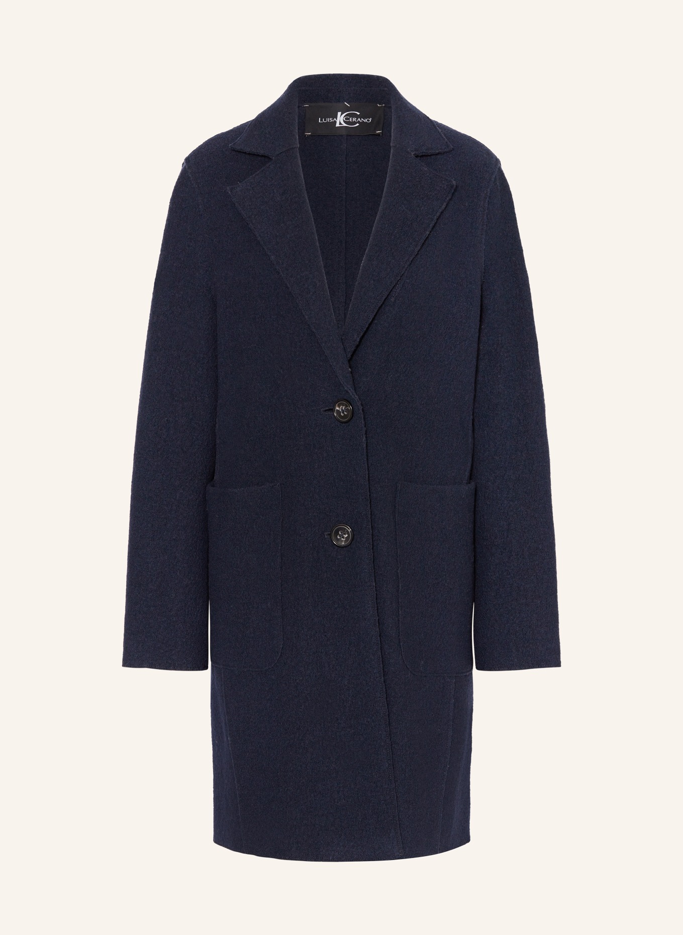 LUISA CERANO Wool coat, Color: DARK BLUE (Image 1)