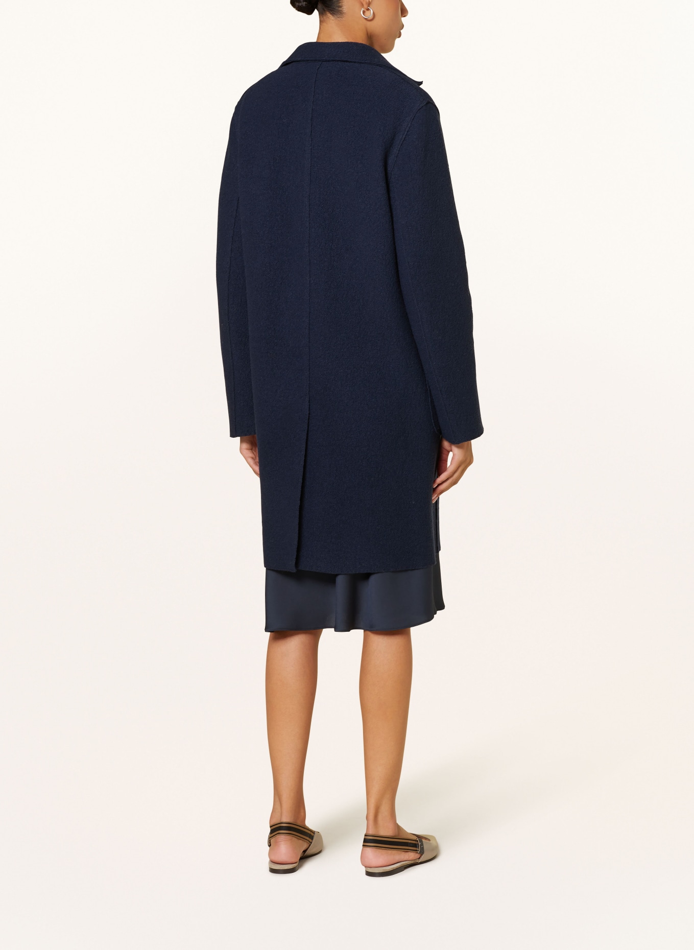 LUISA CERANO Wool coat, Color: DARK BLUE (Image 3)