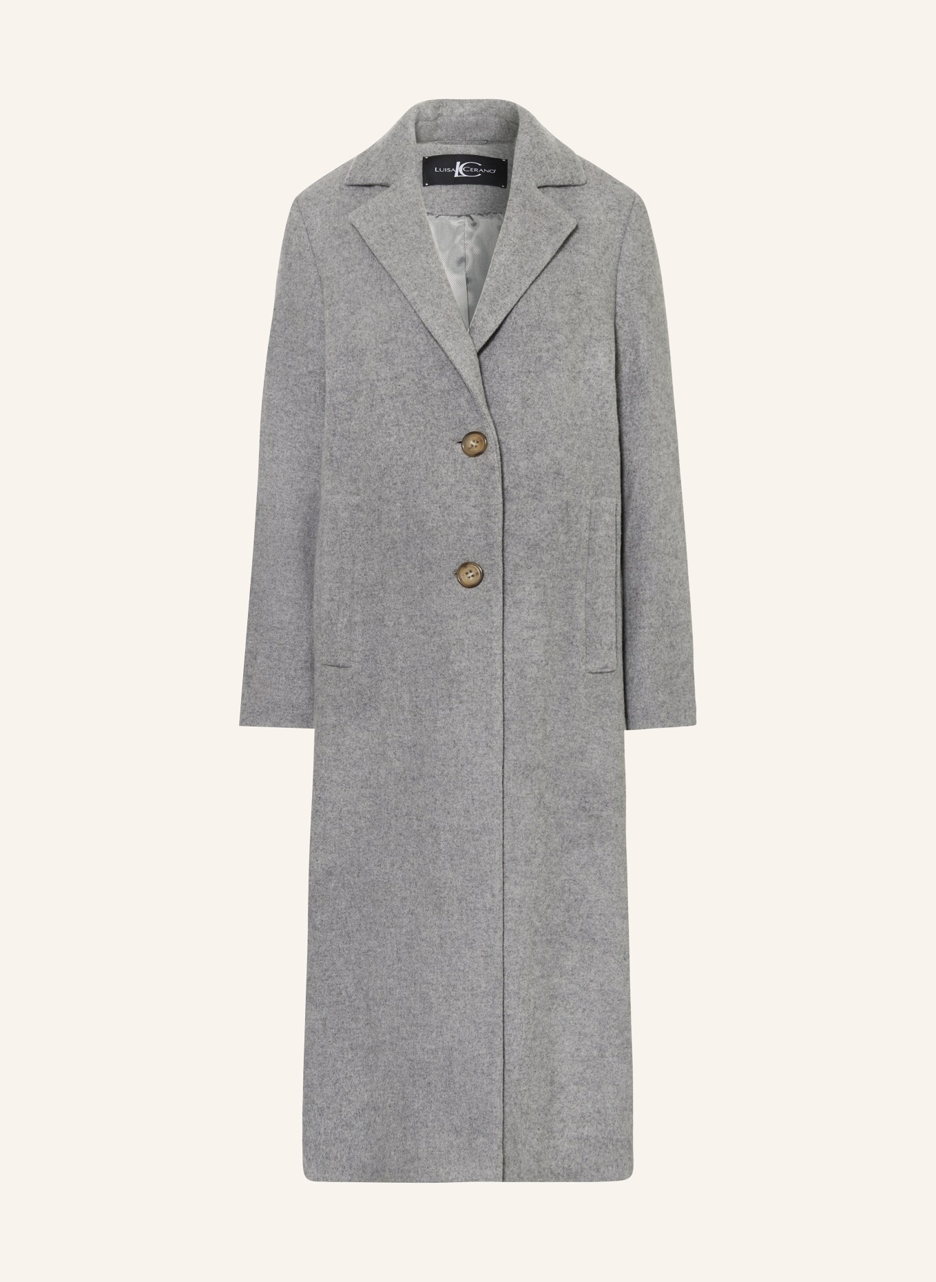 LUISA CERANO Wollmantel: GRAU
