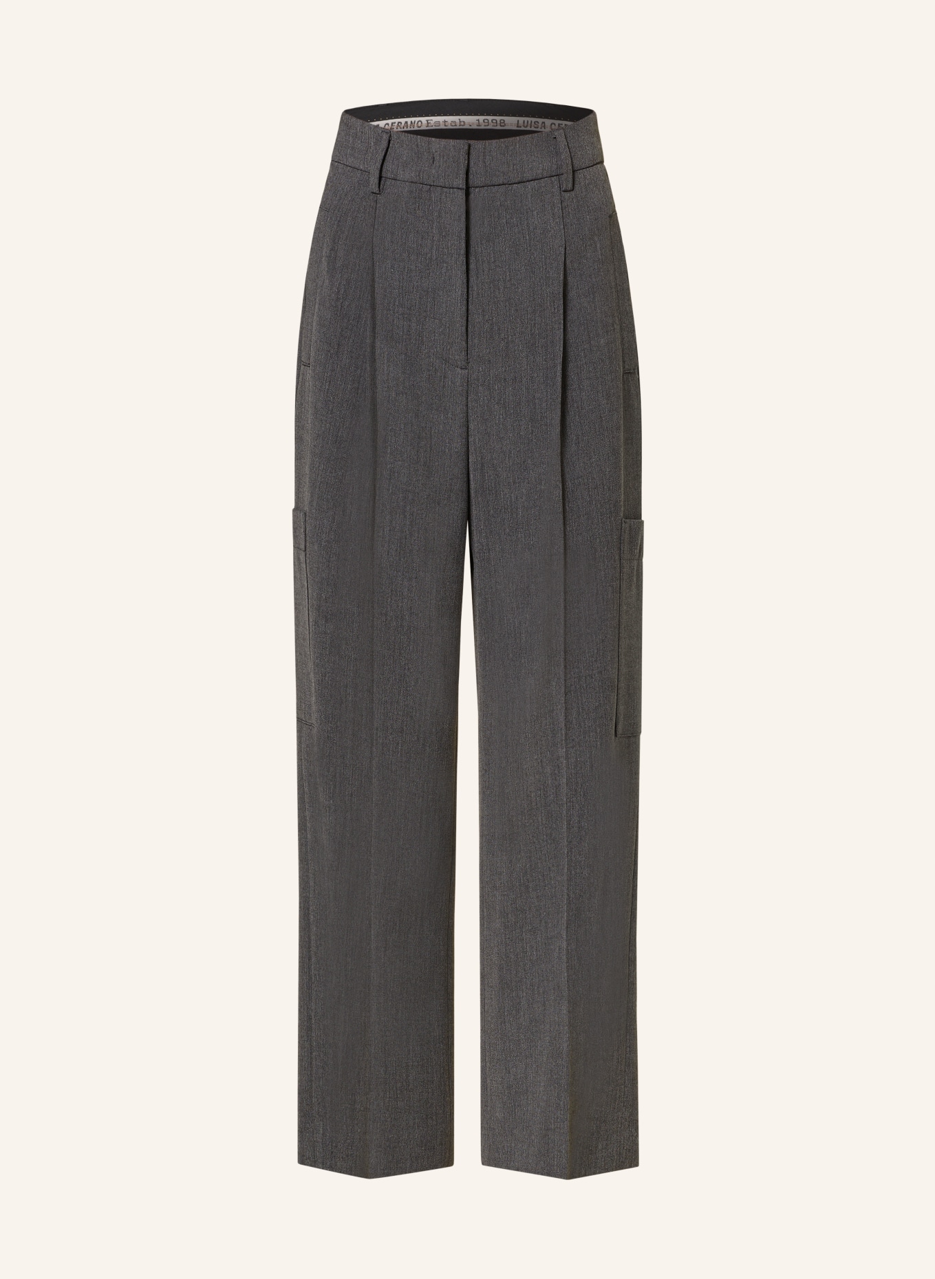 LUISA CERANO Cargo pants, Color: DARK GRAY (Image 1)