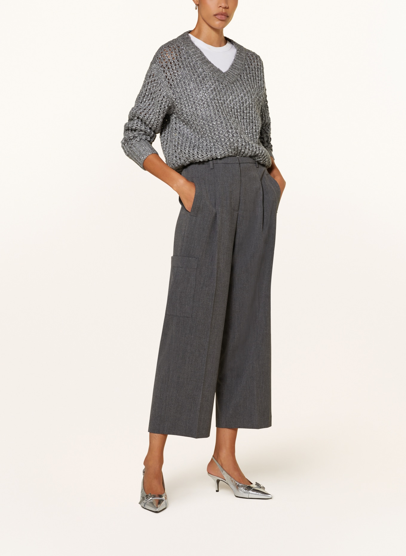 LUISA CERANO Cargo pants, Color: DARK GRAY (Image 2)