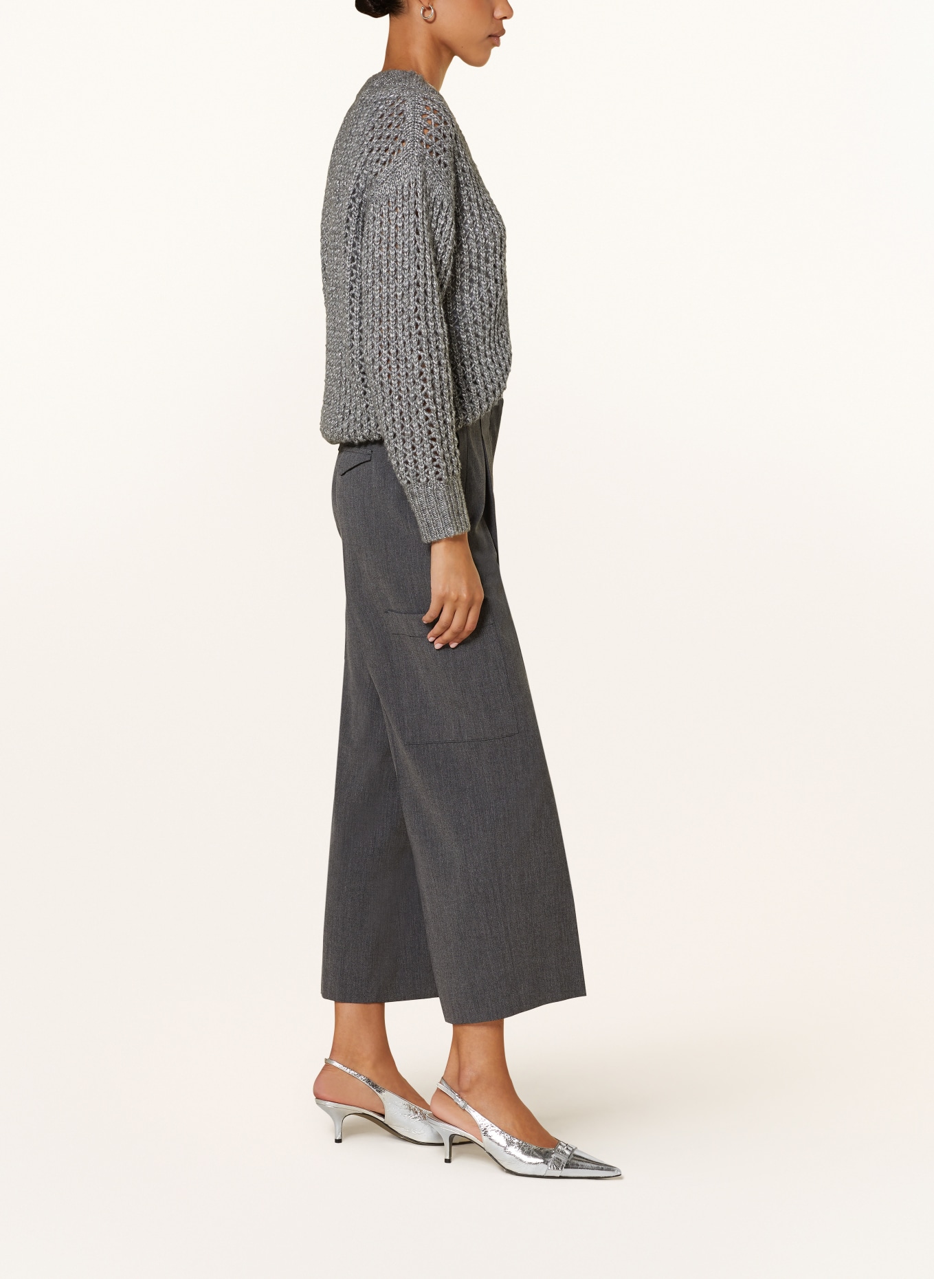 LUISA CERANO Cargo pants, Color: DARK GRAY (Image 4)