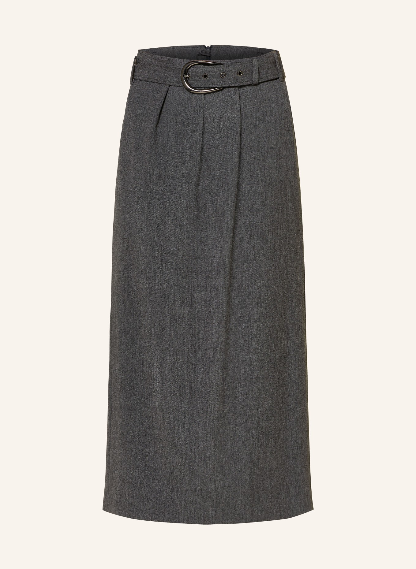 LUISA CERANO Paperbag skirt, Color: DARK GRAY (Image 1)