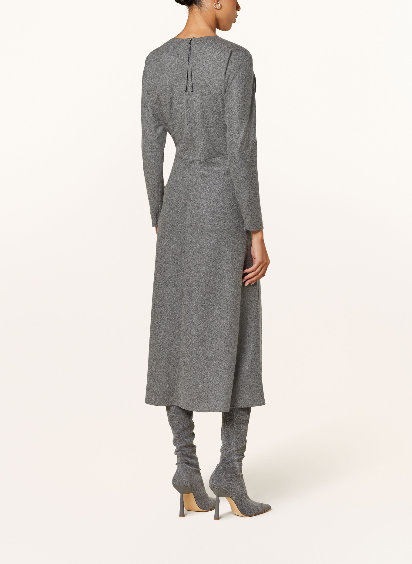 LUISA CERANO Strickkleid: GRAU