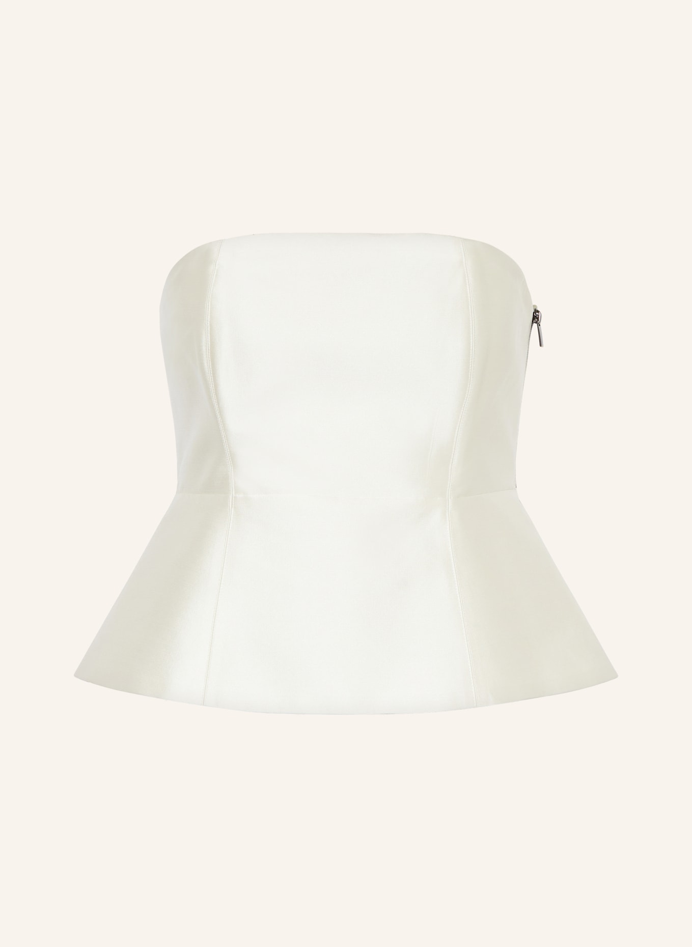 LUISA CERANO Top z odkrytymi ramionami z lnu: ECRU